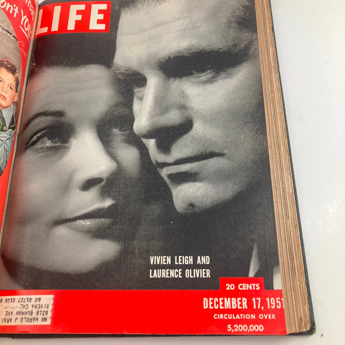 Vintage 1951 Bound Life Magazine October - December Weekly Issue