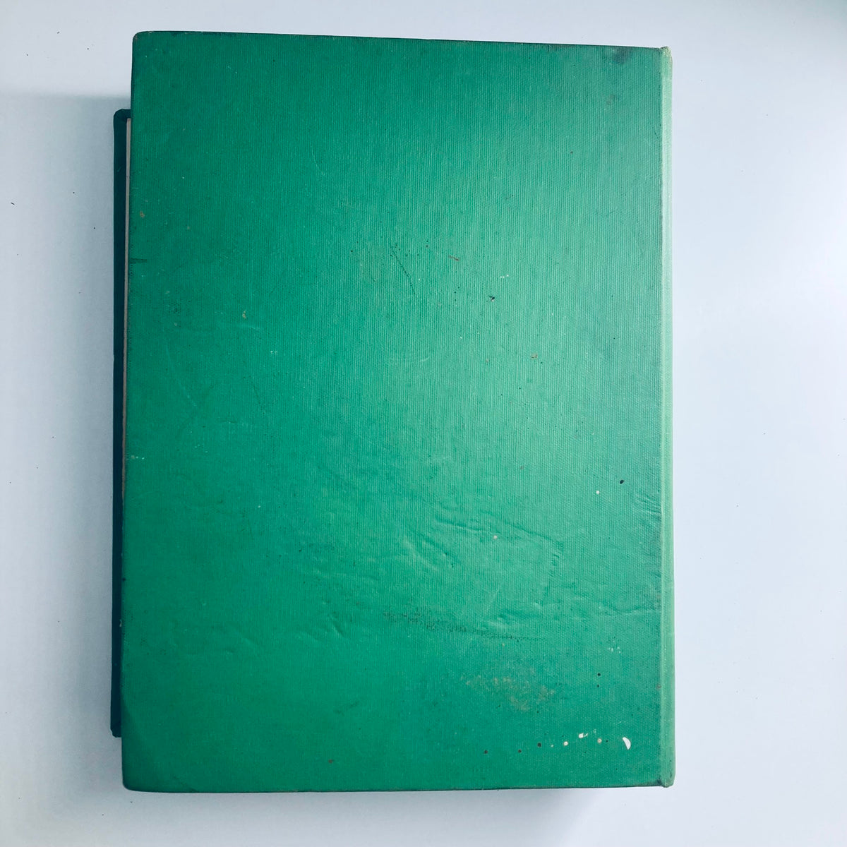 Back cover of the VTG 1951 Bound Life Magazine showing a plain green hardcover, demonstrating its vintage preservation.