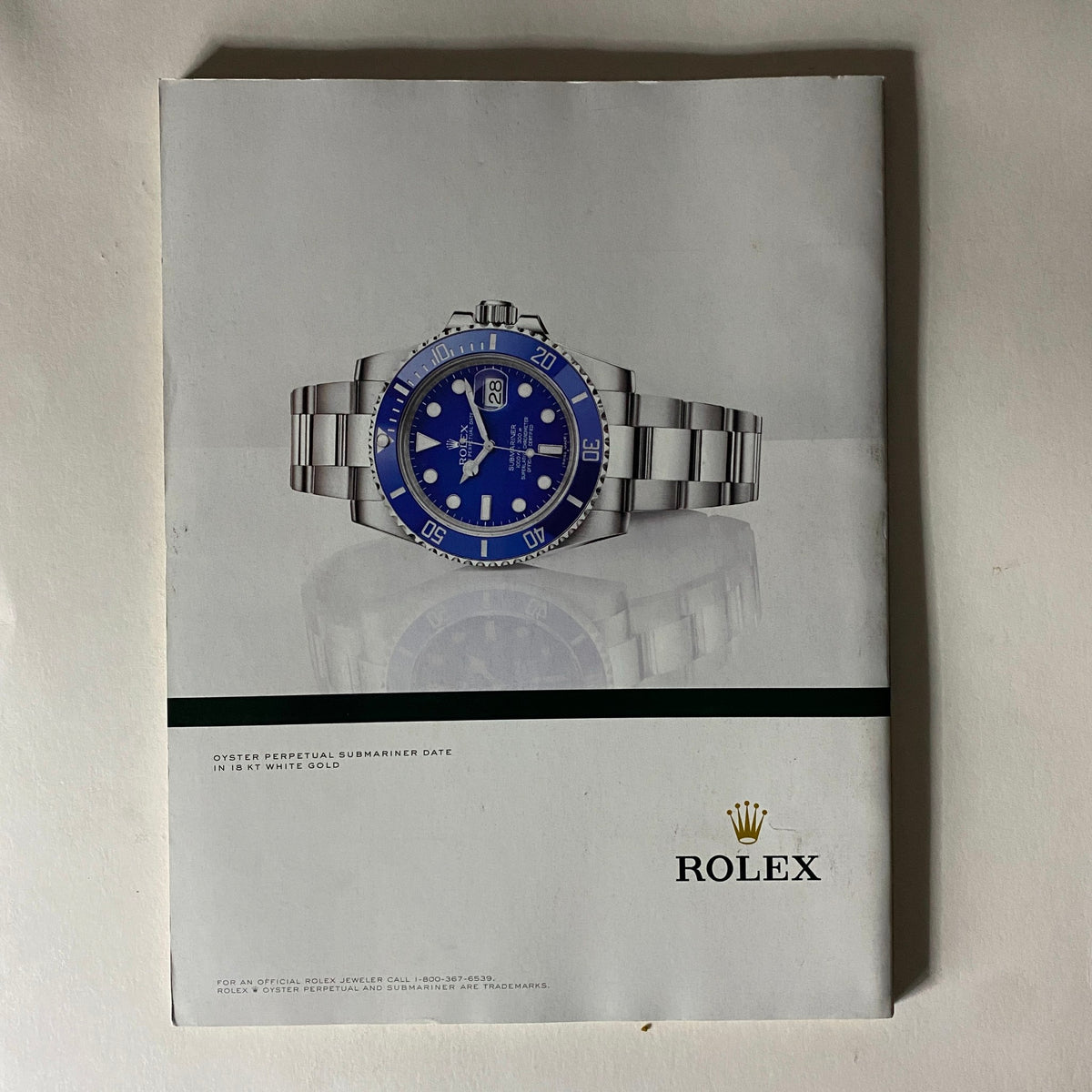Fortune Magazine September 24, 2012, featuring a Rolex advertisement for the Oyster Perpetual Submariner Date in white gold with a blue dial.