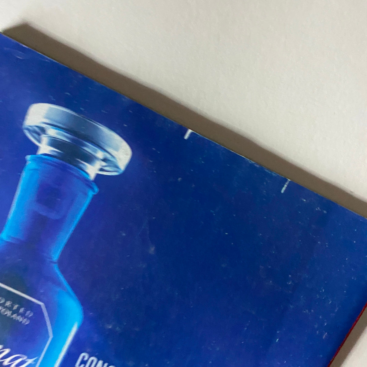 Close-up view of the Ultimat Vodka advertisement featured in Fortune Magazine September 3, 2012, showcasing its blue bottle and messaging that emphasizes balance and exclusivity.