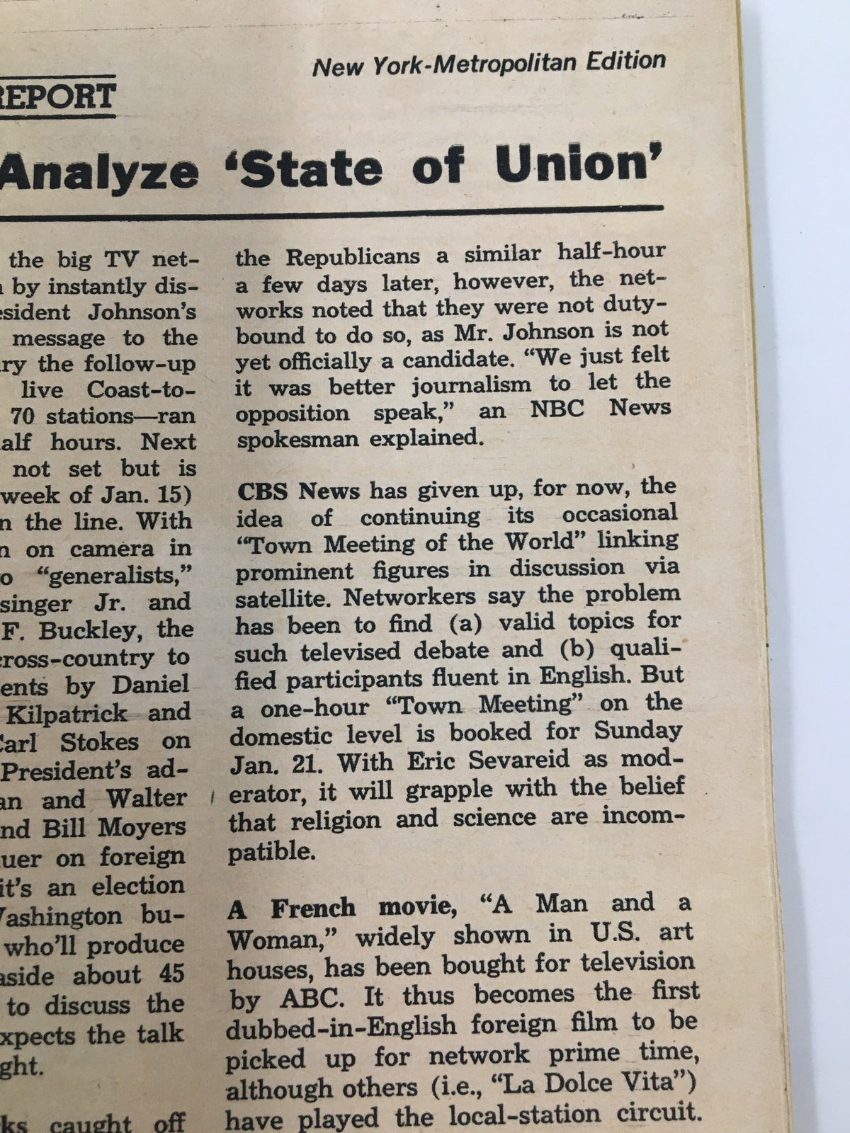 Article page from TV Guide Magazine December 23 1967 analyzing political broadcasts and their impact on television.