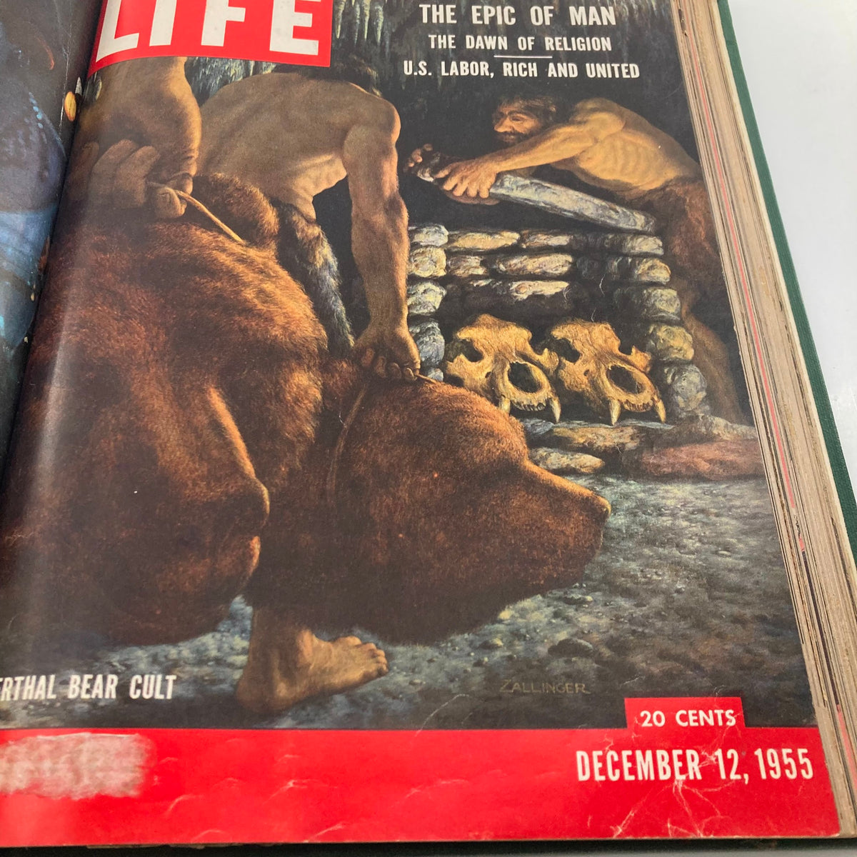 Vintage 1955 Bound Life Magazine November - December Weekly Issue