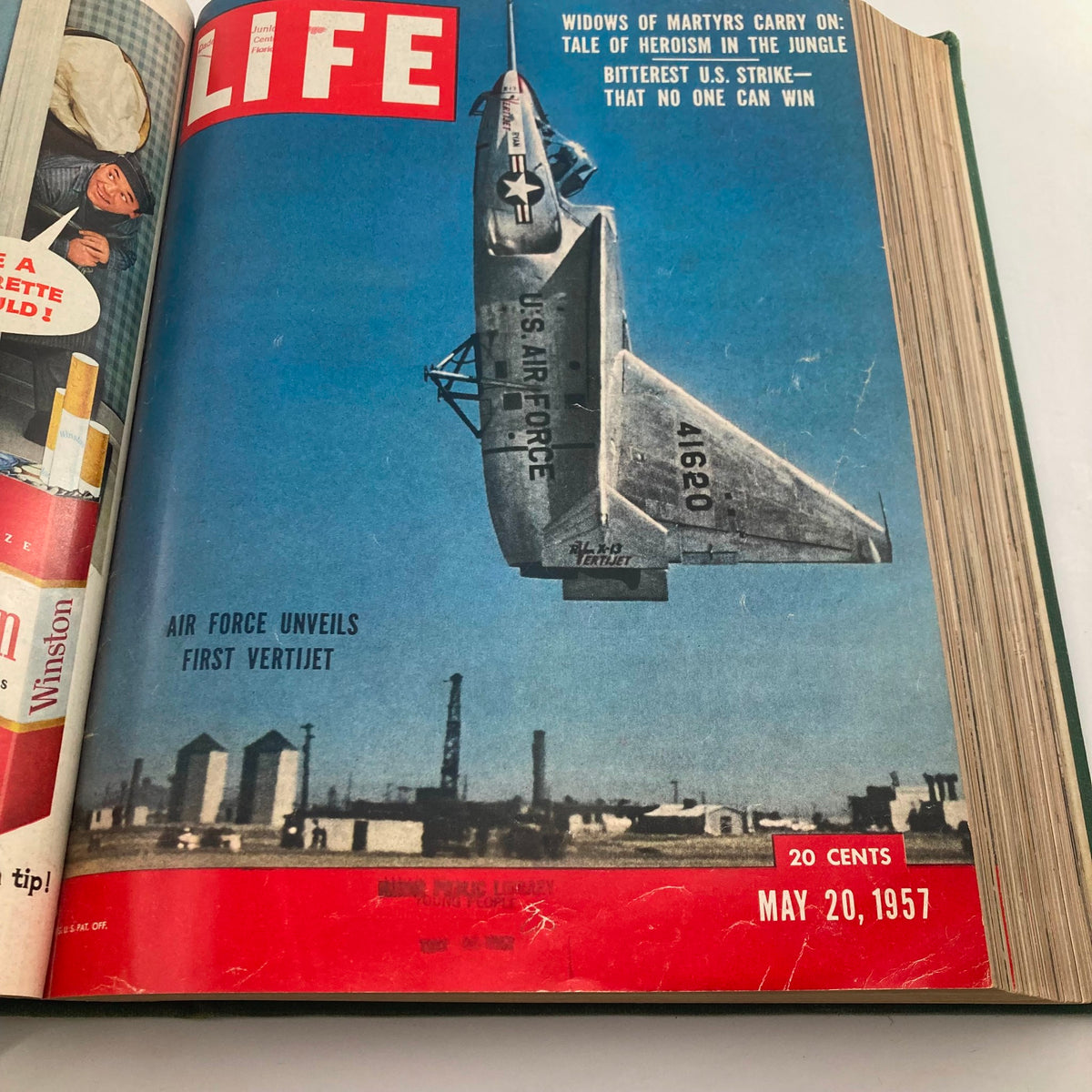 Vintage 1957 Bound Life Magazine May - June Weekly Issue covers Missing