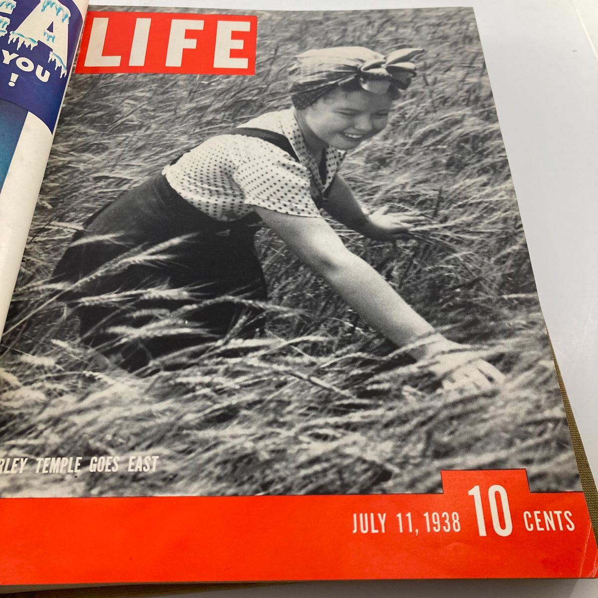 Cover of the VTG 1938 Bound Life Magazine displaying Shirley Temple from the July 11, 1938 issue.