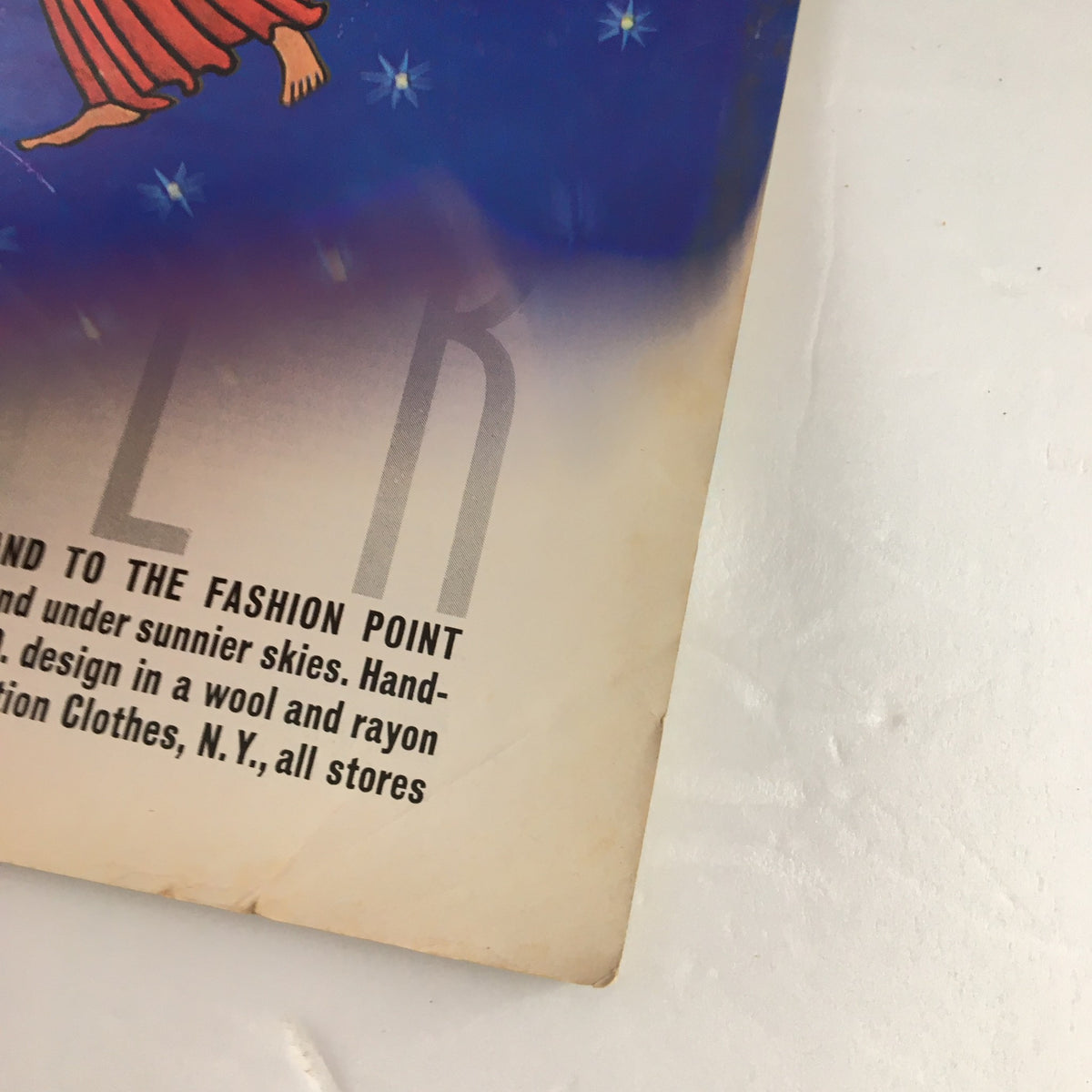 Detail of the bottom section of The New Yorker Magazine December 9 1972 cover, highlighting design elements and text.