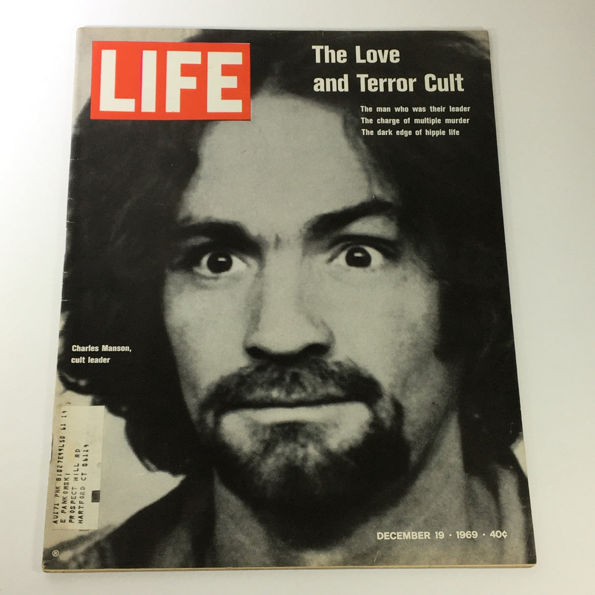 Life Magazine December 19 1969 Charles Manson Cult Leader Cover and Feature