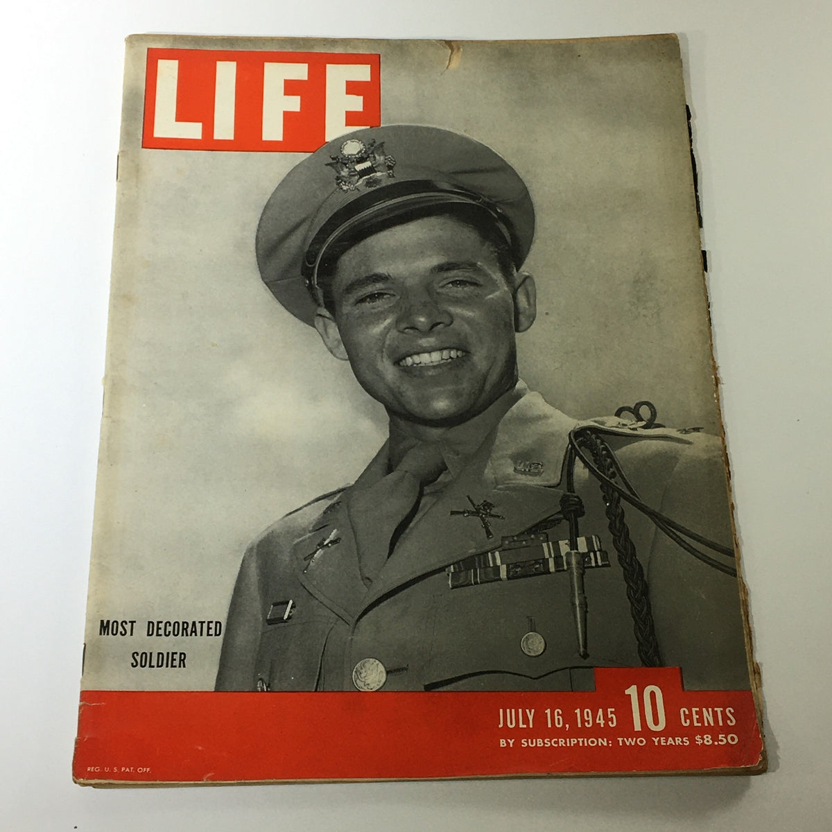 Life Magazine, July 16, 1945: Featuring 'Most Decorated Soldier' on the cover and in the feature story