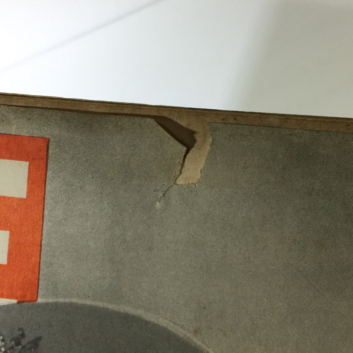 Detail of the top edge of VTG Life Magazine July 16 1945, showing a small tear alongside the cover artwork.
