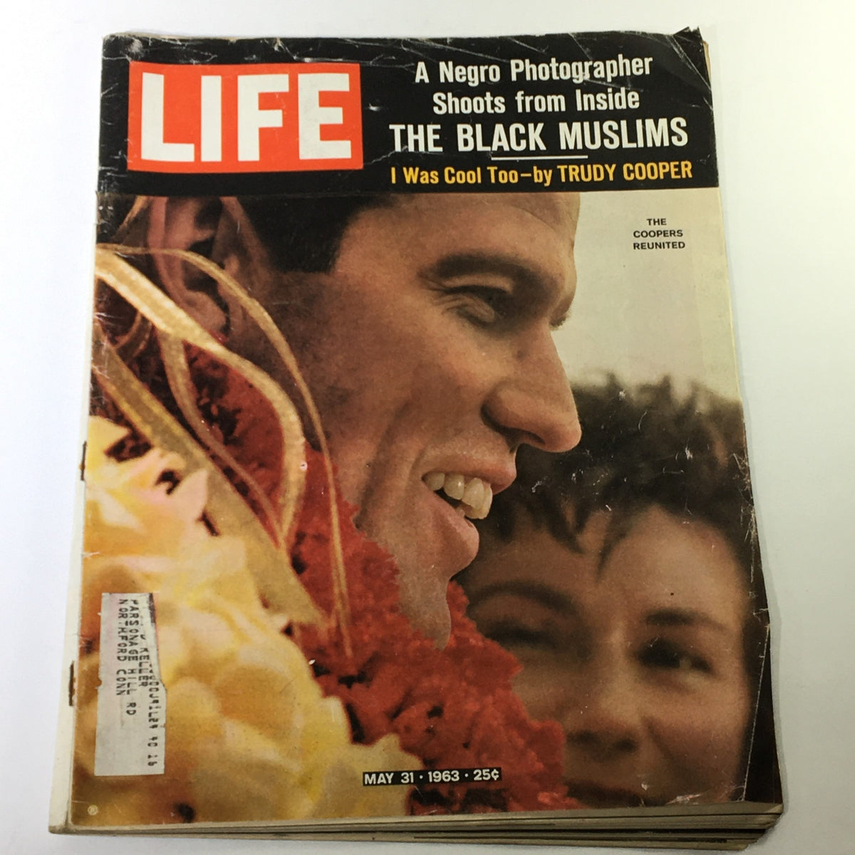 Cover of VTG Life Magazine May 31, 1963 featuring Trudy Cooper and the Coopers Reunited. The magazine highlights a significant moment in history with captivating photography and storytelling.