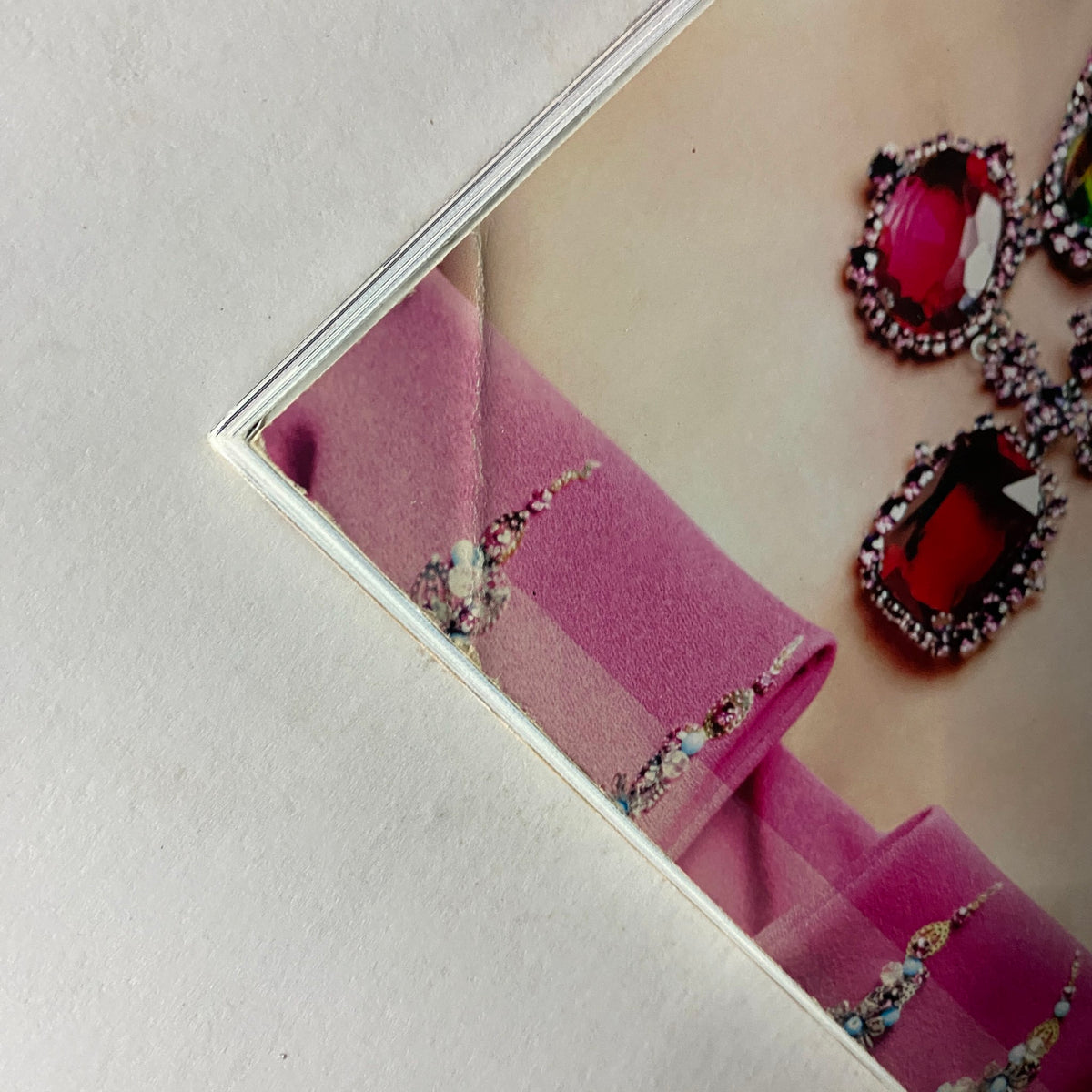 Close-up detail of a jewelry piece from Dior Addict advertisement in Harper's Bazaar Australia June 2008.