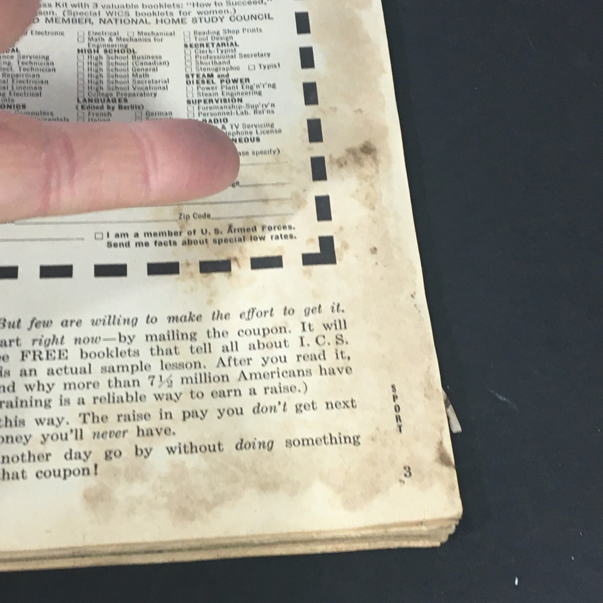 A page from the June 1968 Sport Magazine with visible wear showing editorial and promotional content, relating to sports and the magazine's features.