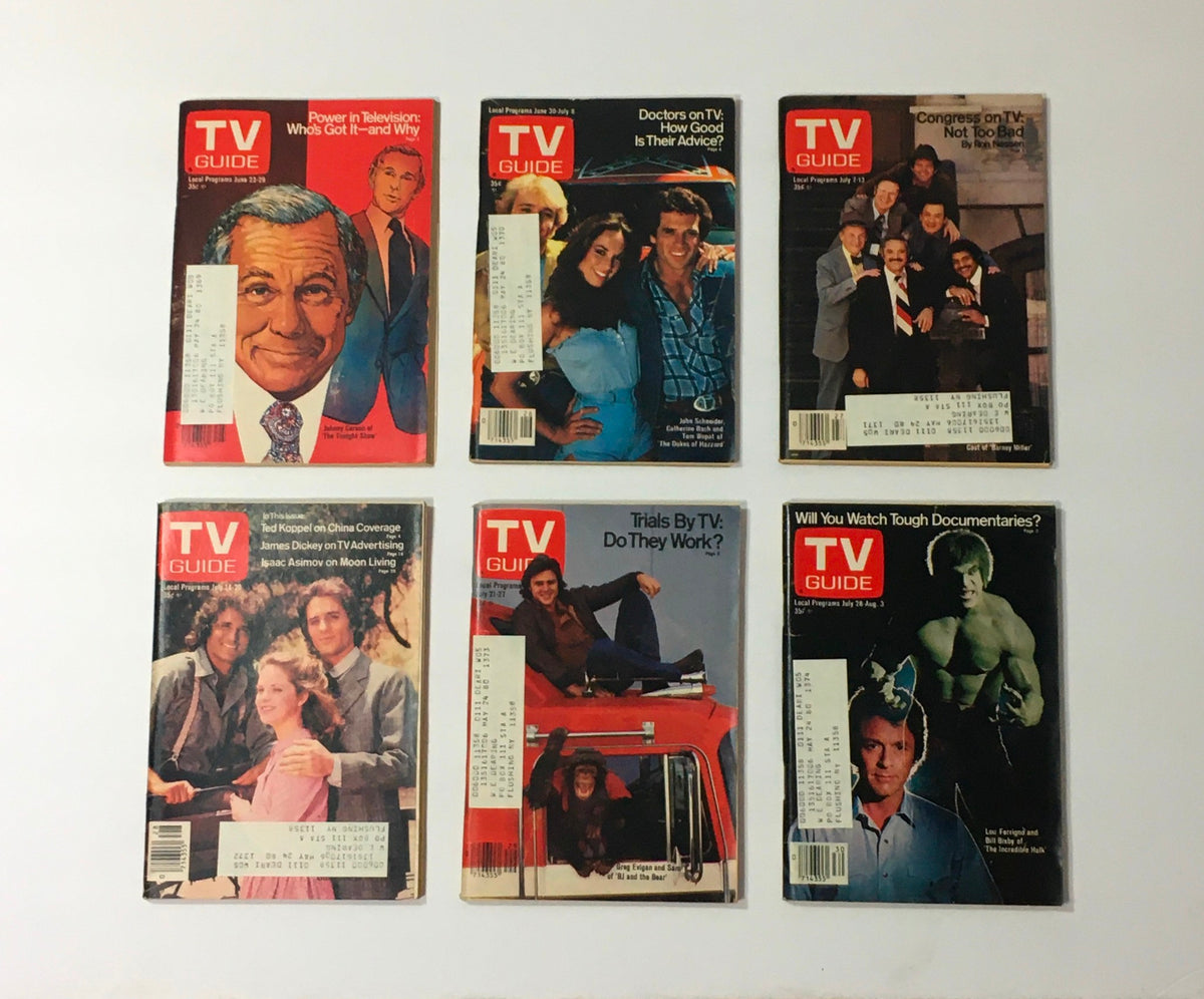 Complete Year Of TV Guide Magazines 1979, 52 Issues: Special Issue Fall Preview - A selection of iconic TV Guide magazine covers showcasing stars and themes from 1979.
