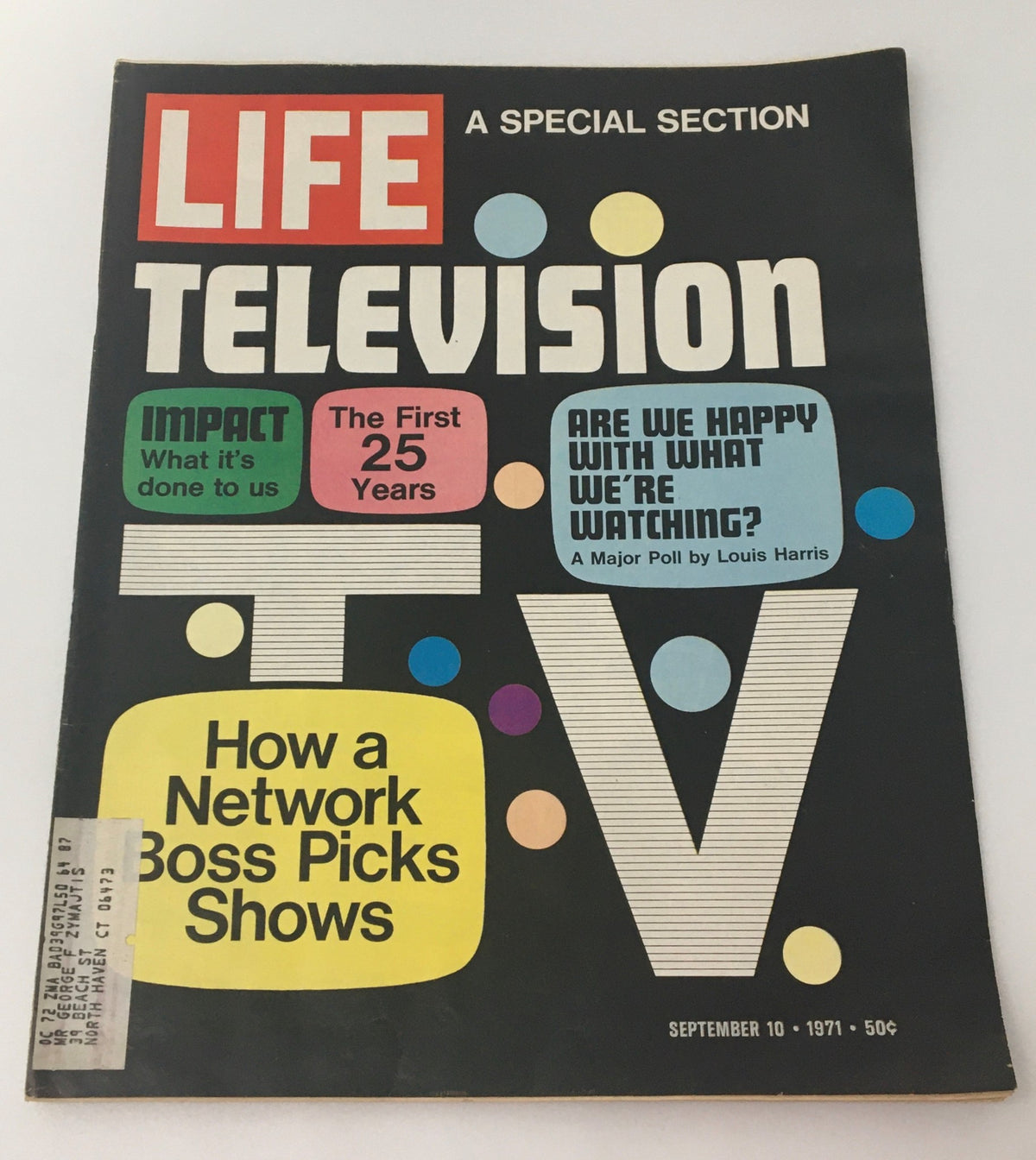 Life Magazine September 10, 1971 - Special Television Section and Cultural Reflections