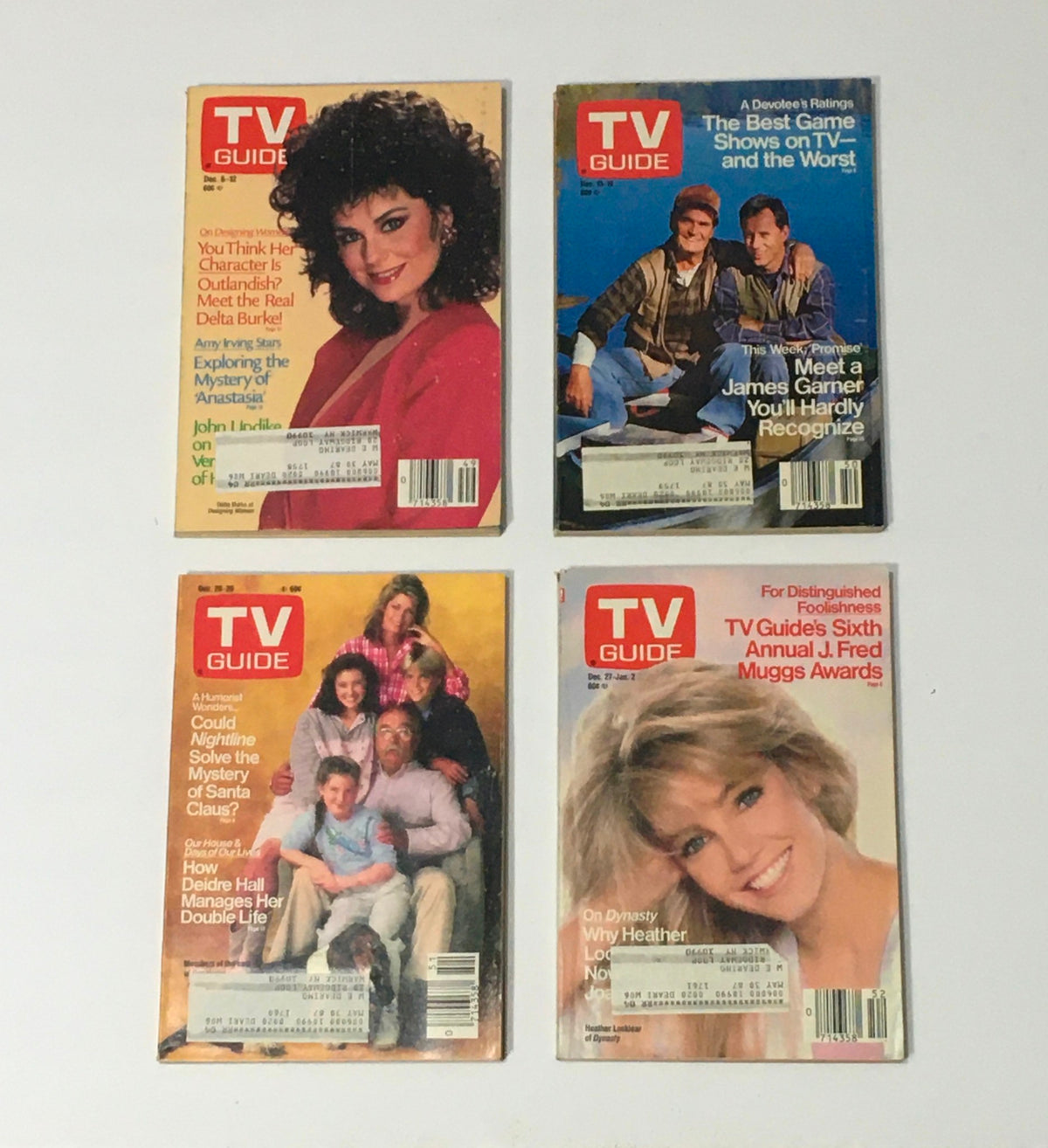 Complete Year Of TV Guide Magazines 1986, 52 Issues: Special Issue Fall Preview featuring iconic magazine covers representing various television stars and shows from 1986.