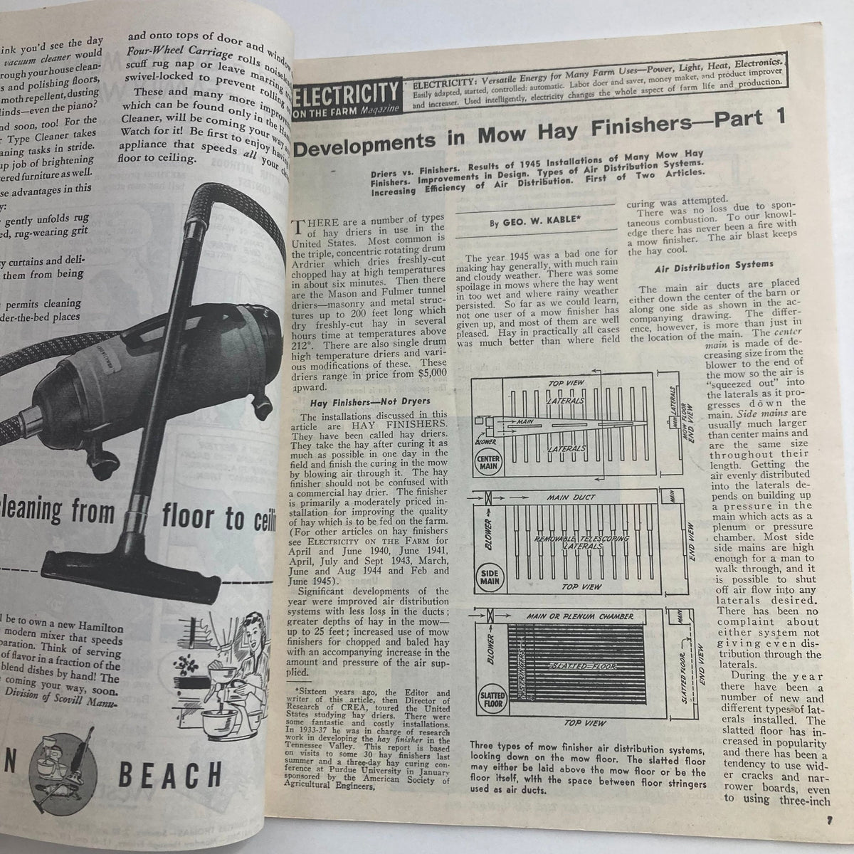 Vintage Electricity on the Farm Magazine March 1946 Electric Welders for Farms