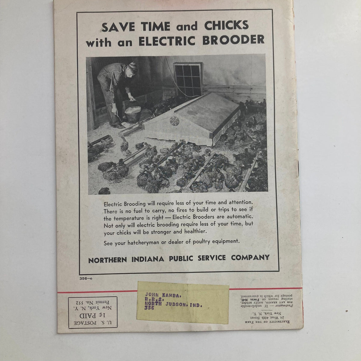 Vintage Electricity on the Farm Magazine March 1943 Electricity Pinch-Hits