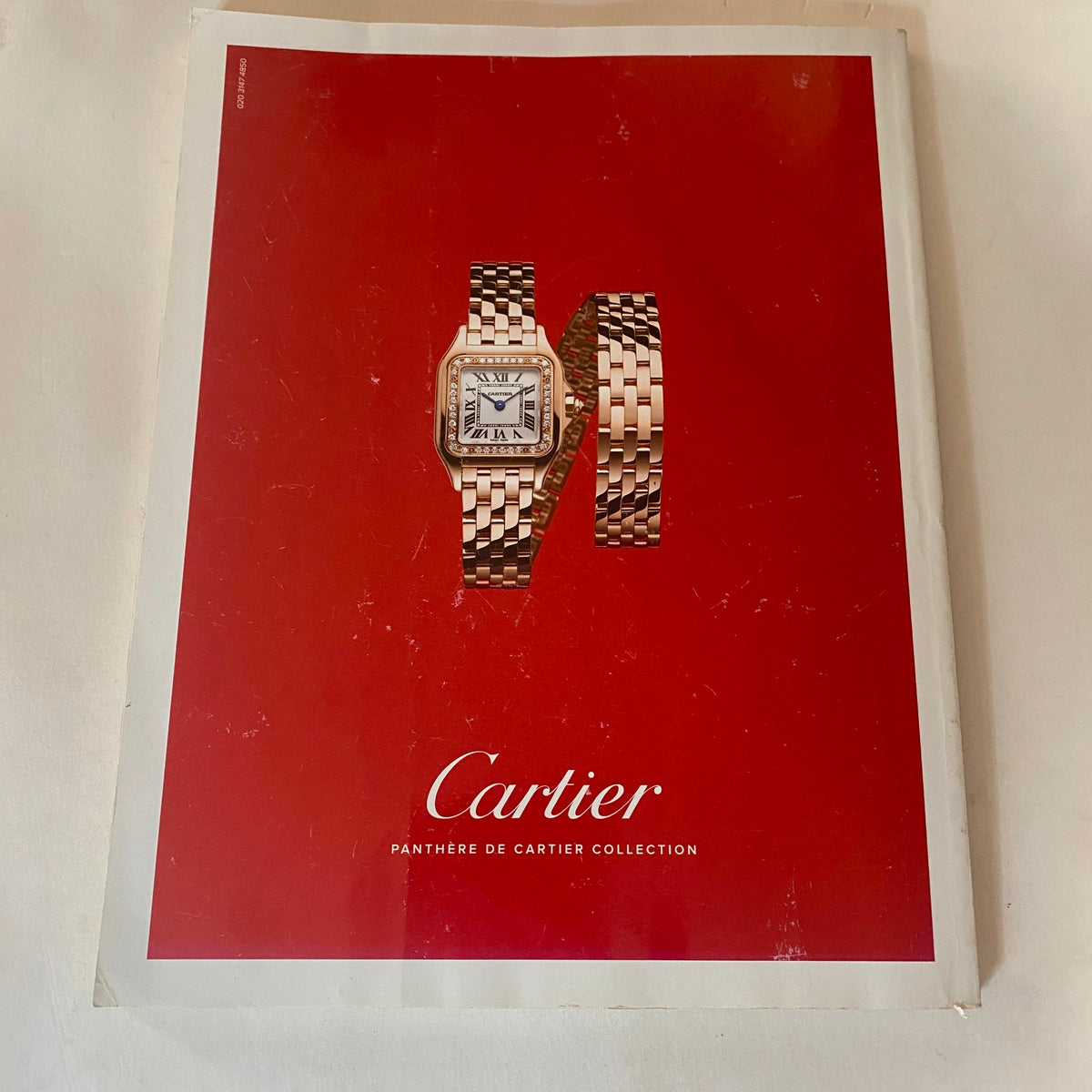 Back cover of Vogue UK Magazine June 2018 showcasing Cartier's Panthere de Cartier Collection, representing luxury and timeless elegance in fashion.