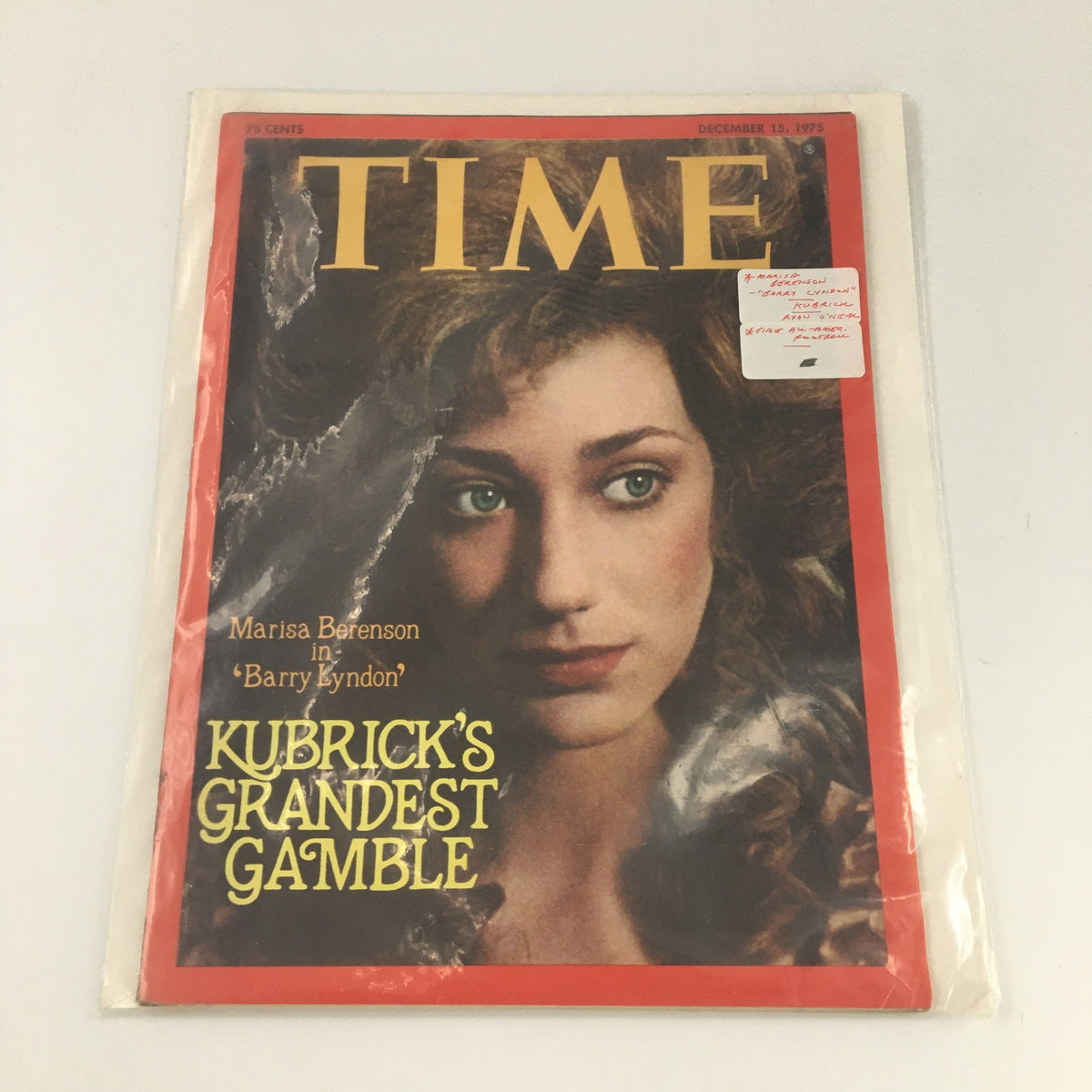 VTG Time Magazine December 15 1975 featuring Maria Berenson on the cover, highlighting articles from the time, ideal for collectors.