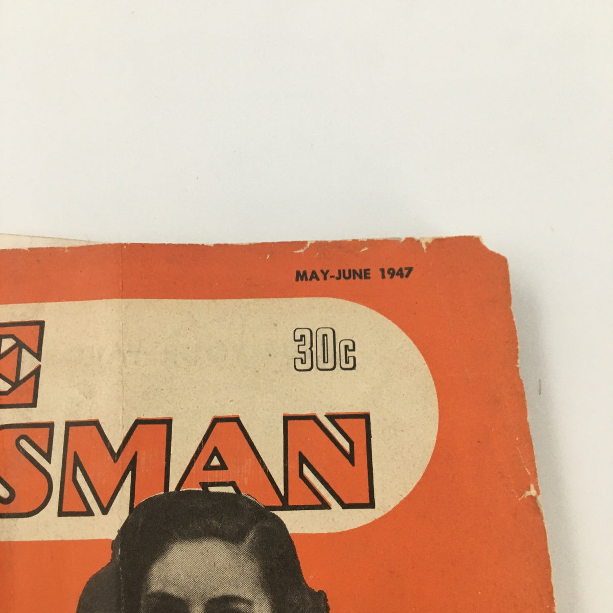 Close-up of the title and date on the cover of VTG The Home Craftsman Magazine May June 1947, highlighting the magazine's practical home design focus.
