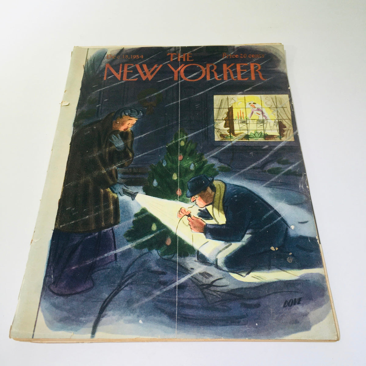 The New Yorker, December 18, 1954: Full magazine featuring a theme cover by Leonard Dove