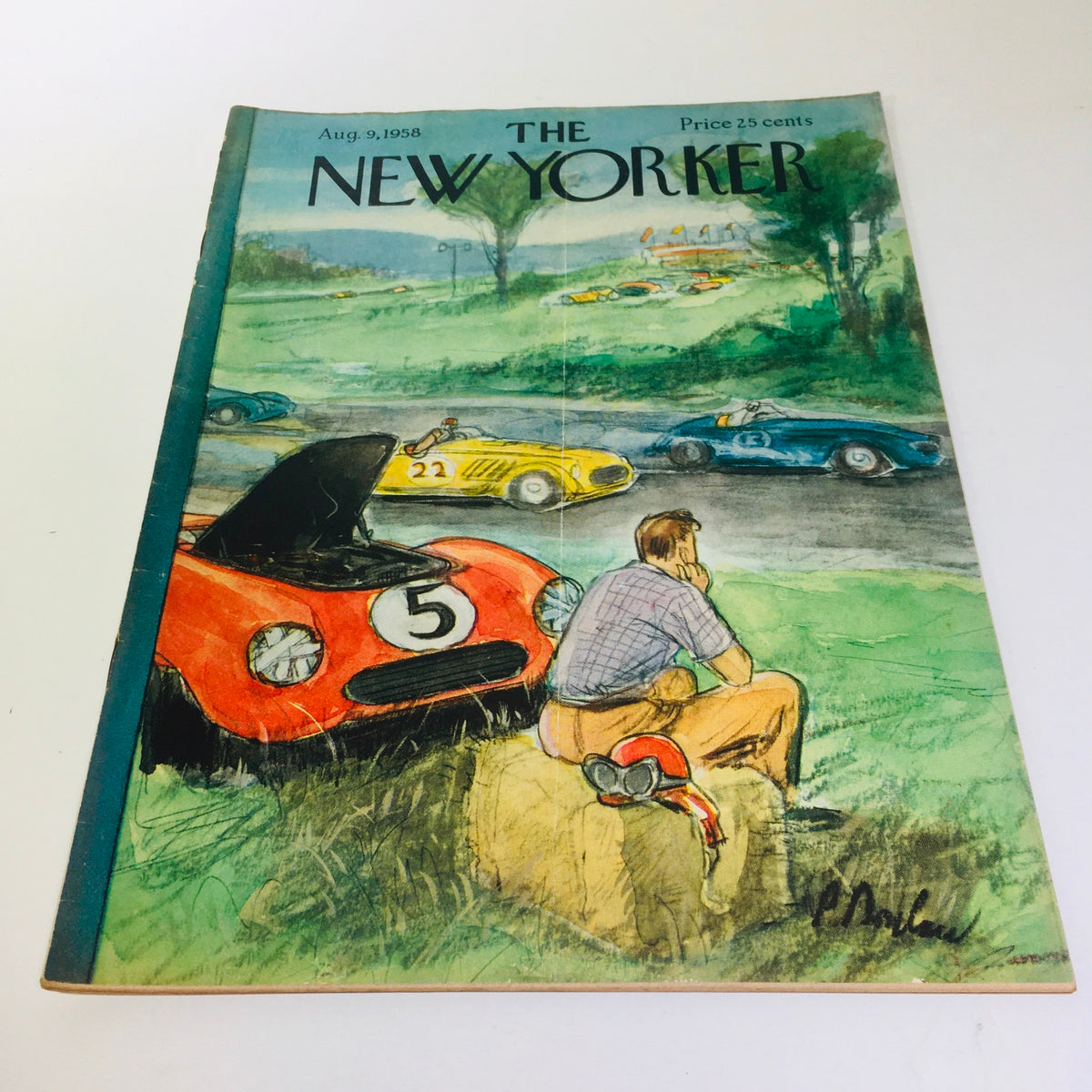 The New Yorker August 9 1958 Full Magazine Theme Cover by Perry Barlow