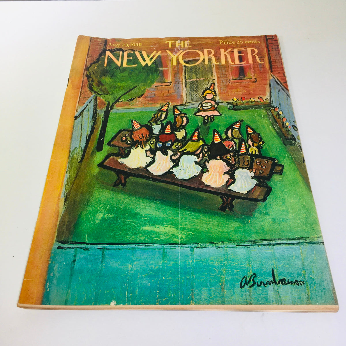 The New Yorker Magazine August 23 1958 Full Theme Cover by Abe Birnbaum
