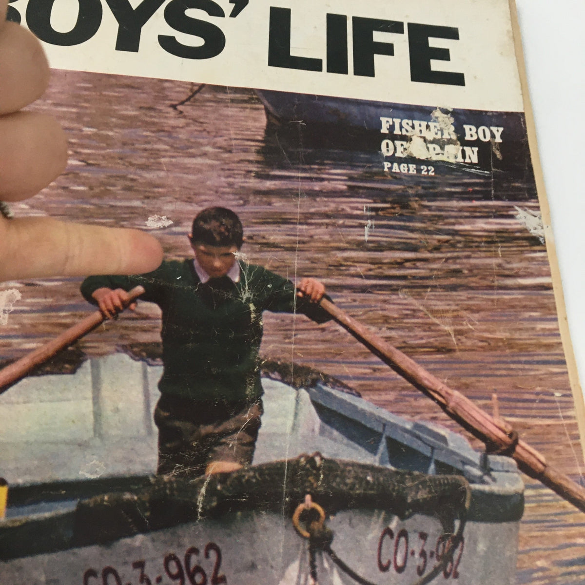 Cover of VTG Boys' Life Magazine April 1969 featuring a Fisher Boy orphan on a boat, showcasing vintage charm and nostalgia.