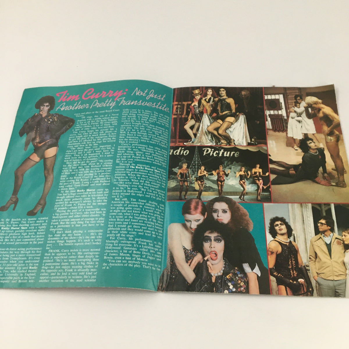 Vintage 1979 Rocky Horror Picture Show Tim Curry Feature Official Poster Magazine