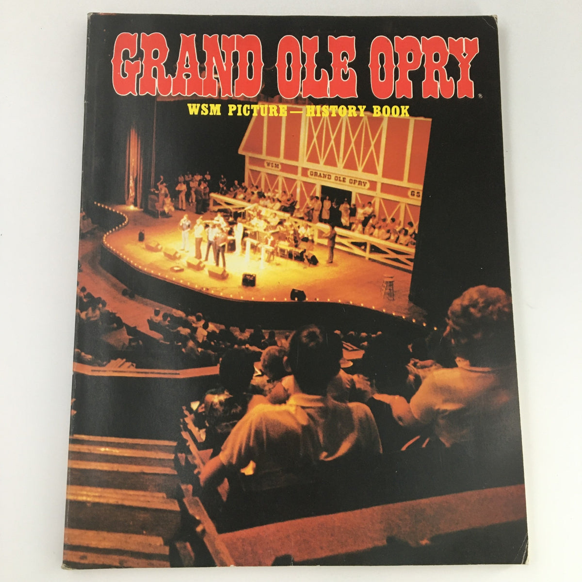 Cover of VTG 1984 Official Opry Picture-History Book Volume 7 Edition 3 featuring a performance scene at the Grand Ole Opry.