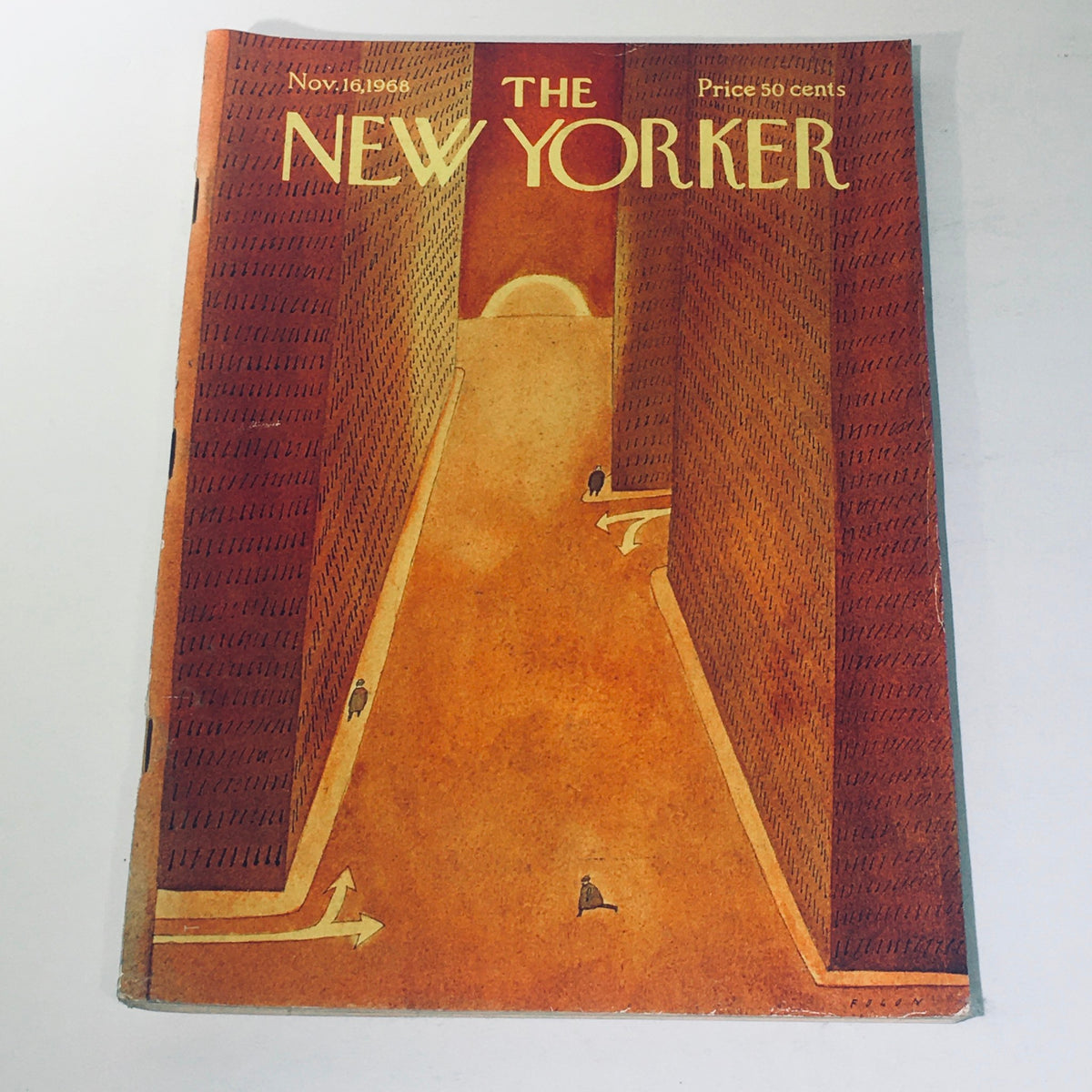 The New Yorker: Nov 16 1968 Jean-Michel Folon Street At Sunrise full magazine