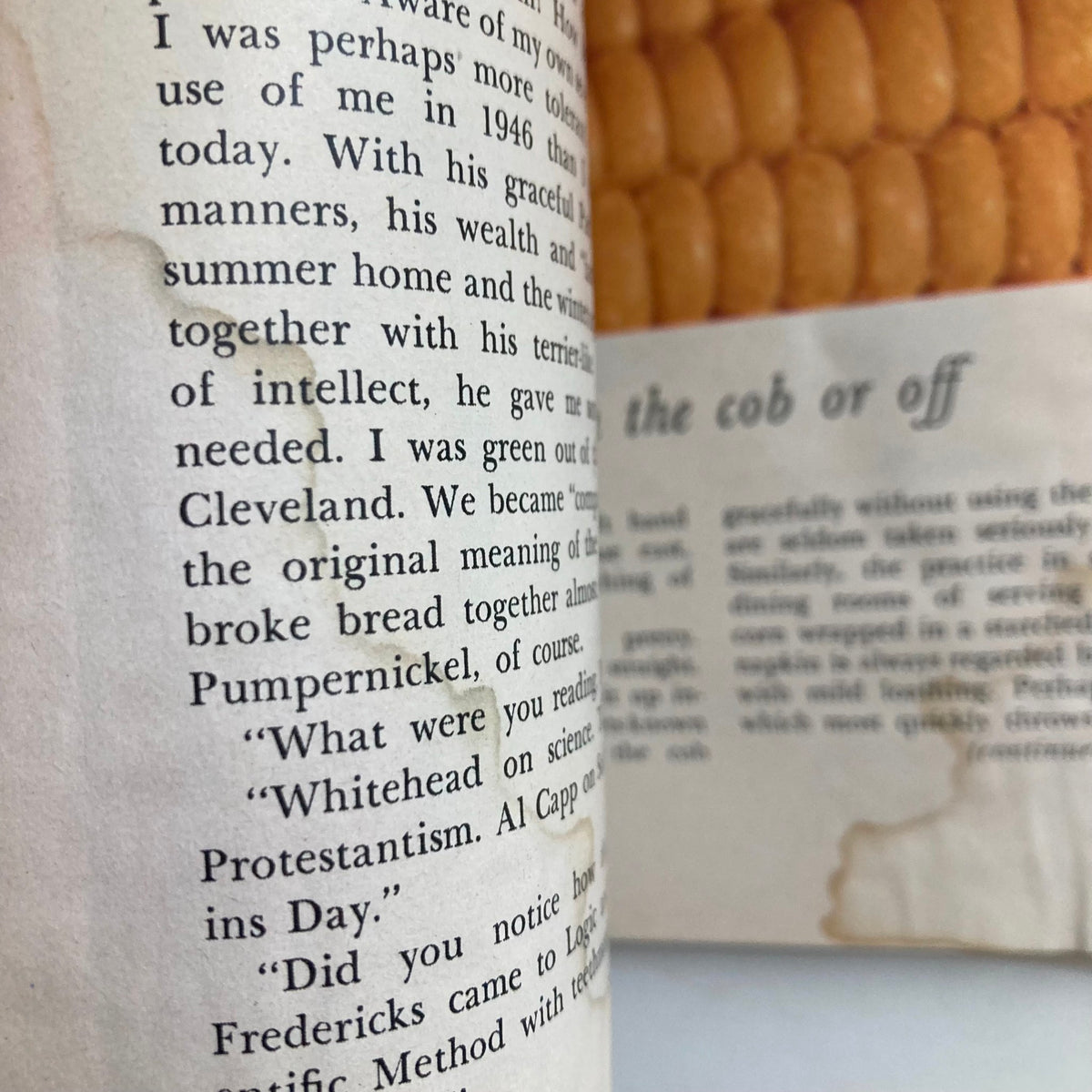 Another inside page from VTG Playboy Magazine August 1957 featuring nostalgic text, indicating the magazine's classic editorial style.