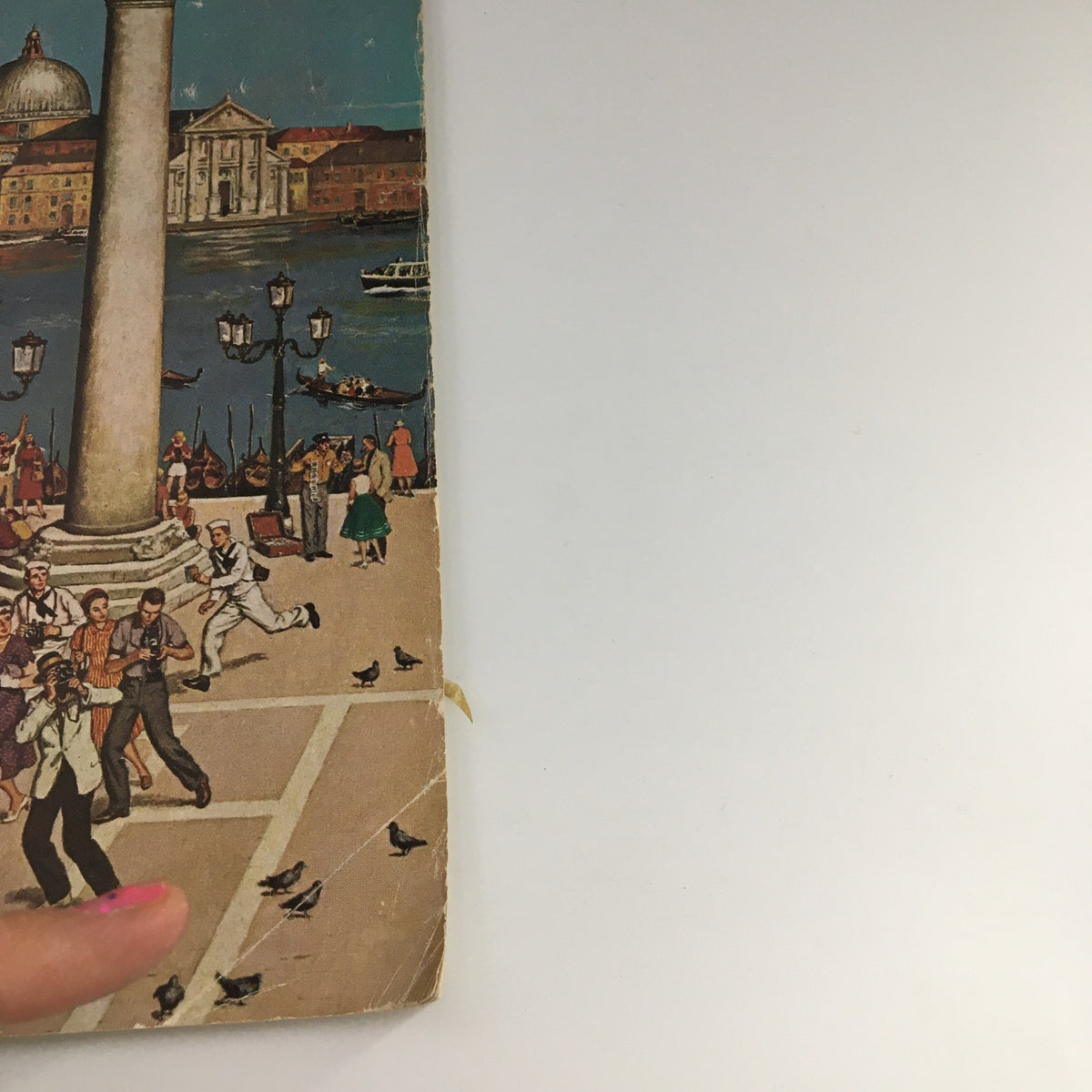 Cover of The Saturday Evening Post June 10, 1961 featuring 'The White House Intruders,' showcasing a lively street scene with people interacting, a column, and boats in the background, perfect for vintage magazine collectors.