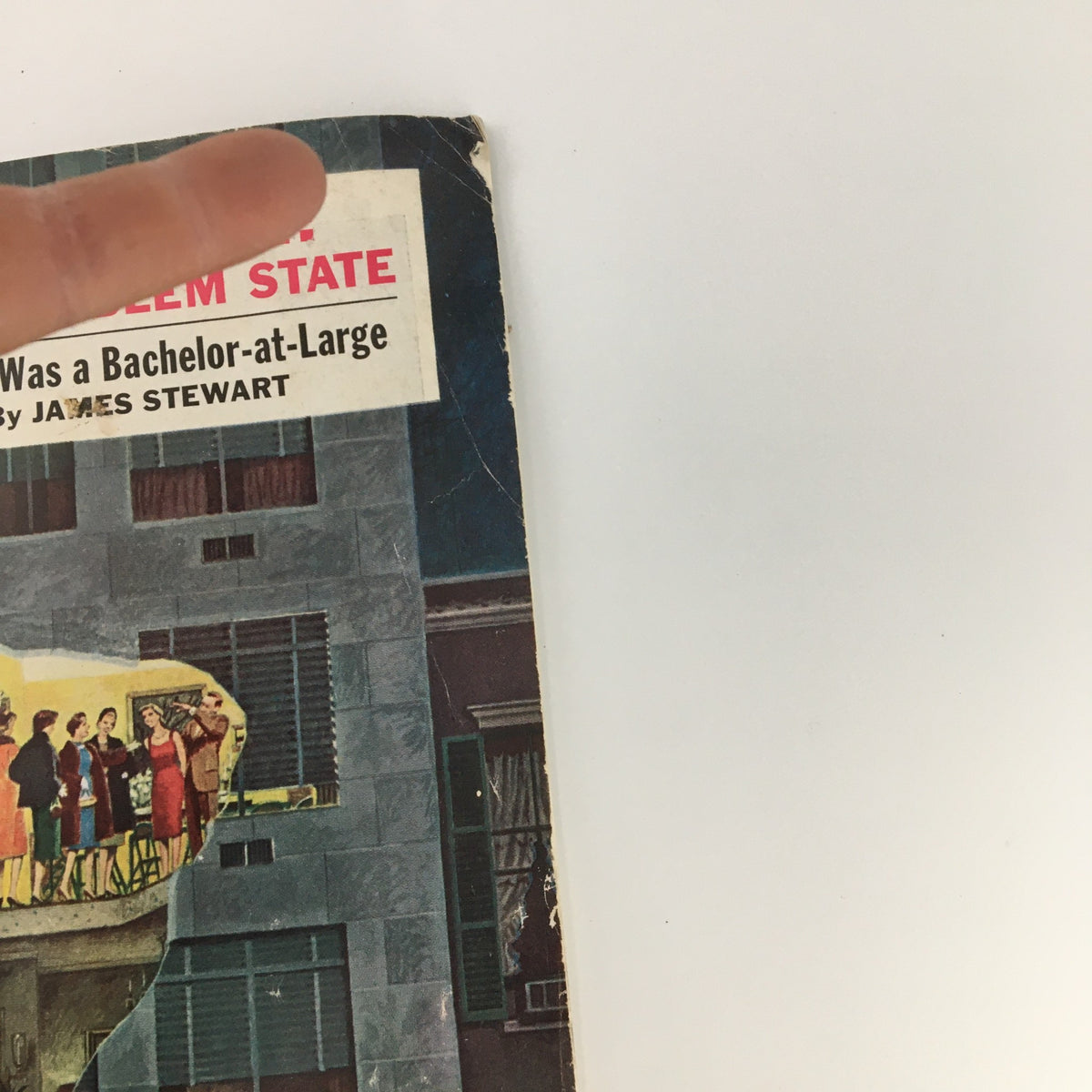 Close-up of the cover of The Saturday Evening Post February 25, 1961, highlighting the article title about Michigan and James Stewart.
