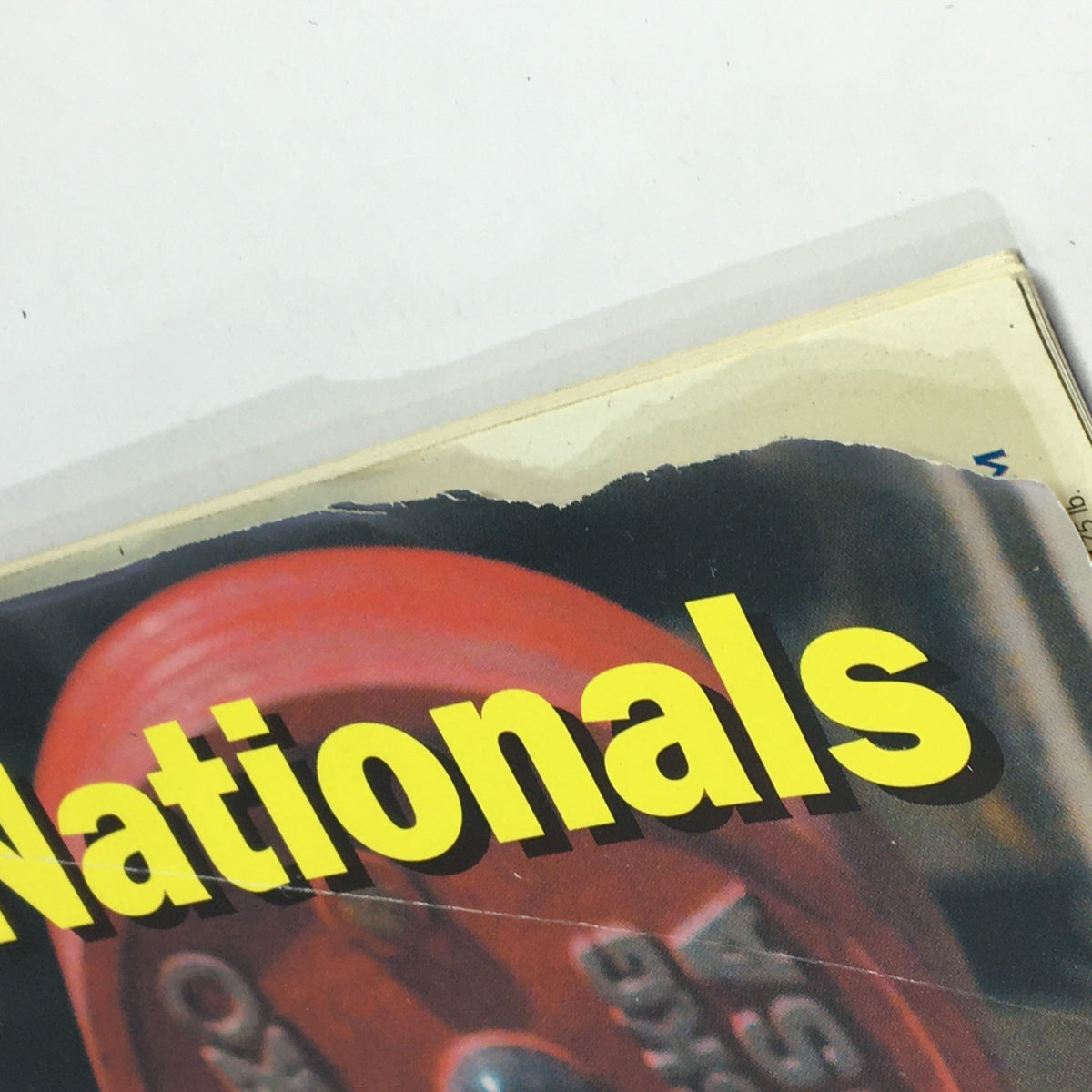 Cover image of Powerlifting USA June 2005 Vol 28 #9 featuring Tony Harris at the USAPL National Masters event, showcasing a red weight plate and bold yellow text highlighting 'Nationals', with slight wear evident on the edges.