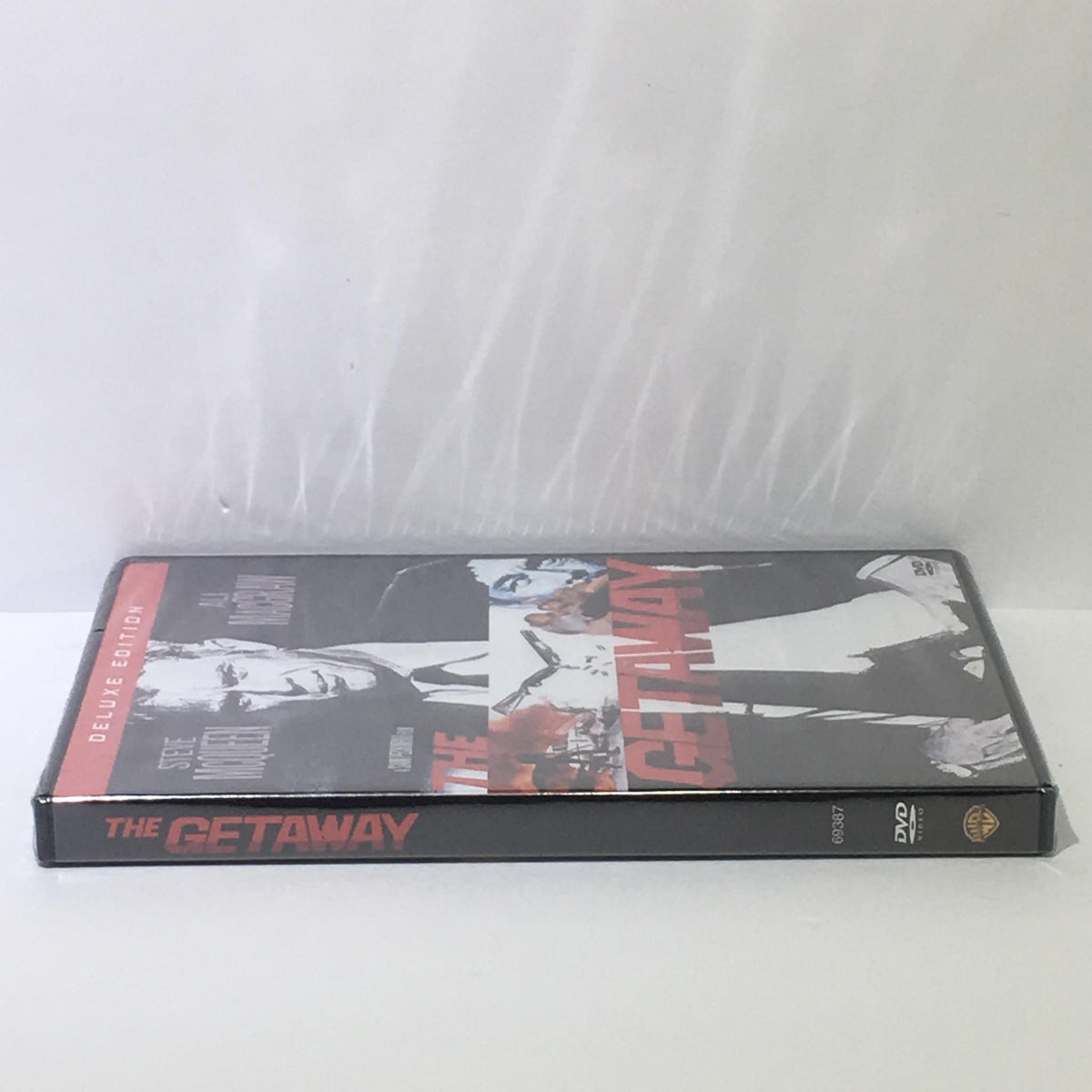 Front view of The Getaway DVD displaying its cover art with Steve McQueen and Ali MacGraw.