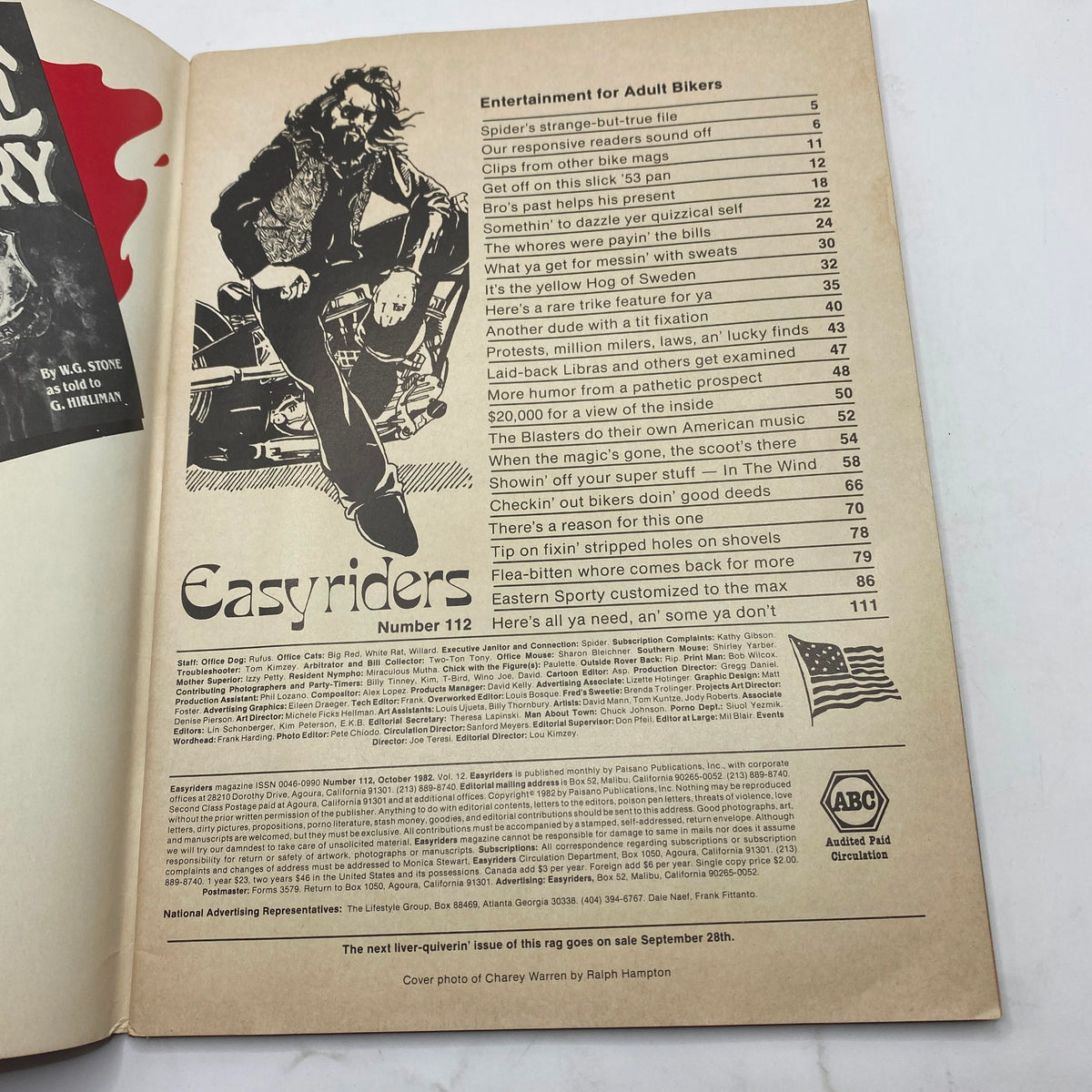 VTG Easyriders Magazine Oct 1982