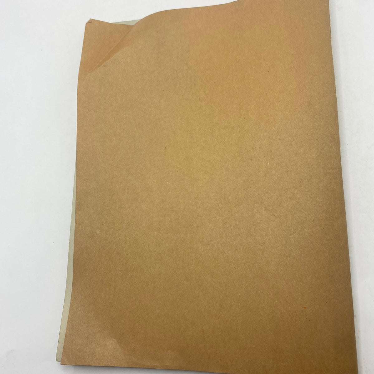 Back cover of the VTG Easyriders Magazine December 1983 featuring a plain brown cardstock design, highlighting its original vintage condition.