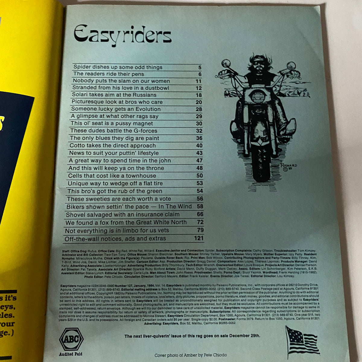 Easyriders January 1984 Magazine
