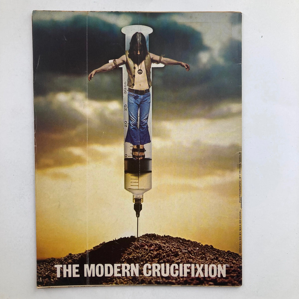 Mad Magazine September 1971 No. 145 back cover with a provocative image titled 'The Modern Crucifixion', reflecting the magazine's satire and counterculture themes.