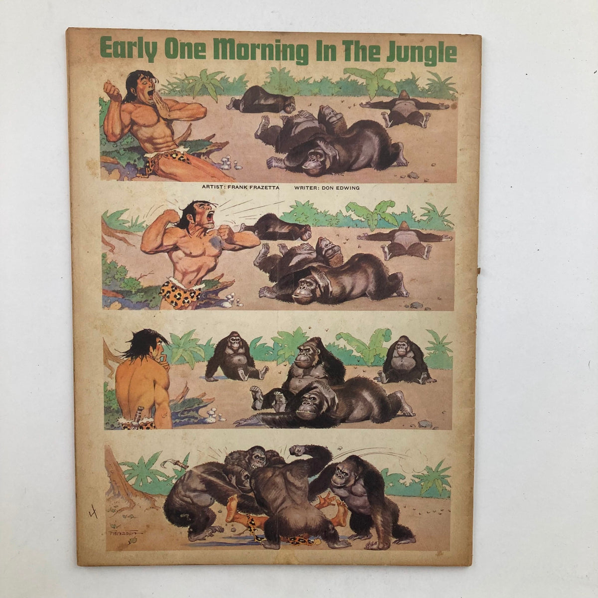 Cover page of a story titled 'Early One Morning In The Jungle' from Mad Magazine October 1966 No. 106, illustrated with vibrant artwork.