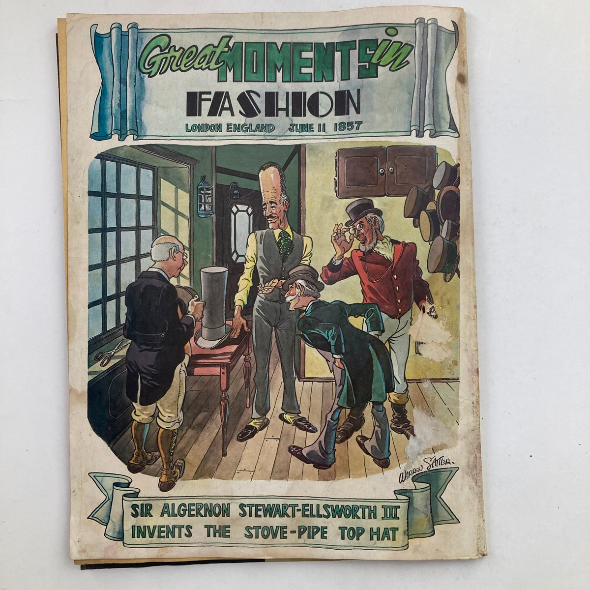 Cover of Cracked Annuals Magazine Fall 1984 titled 'The Shut-Ups Game' featuring a humorous depiction of historical fashion moments with characters engaging in conversation about style. Ideal for collectors and vintage magazine enthusiasts.