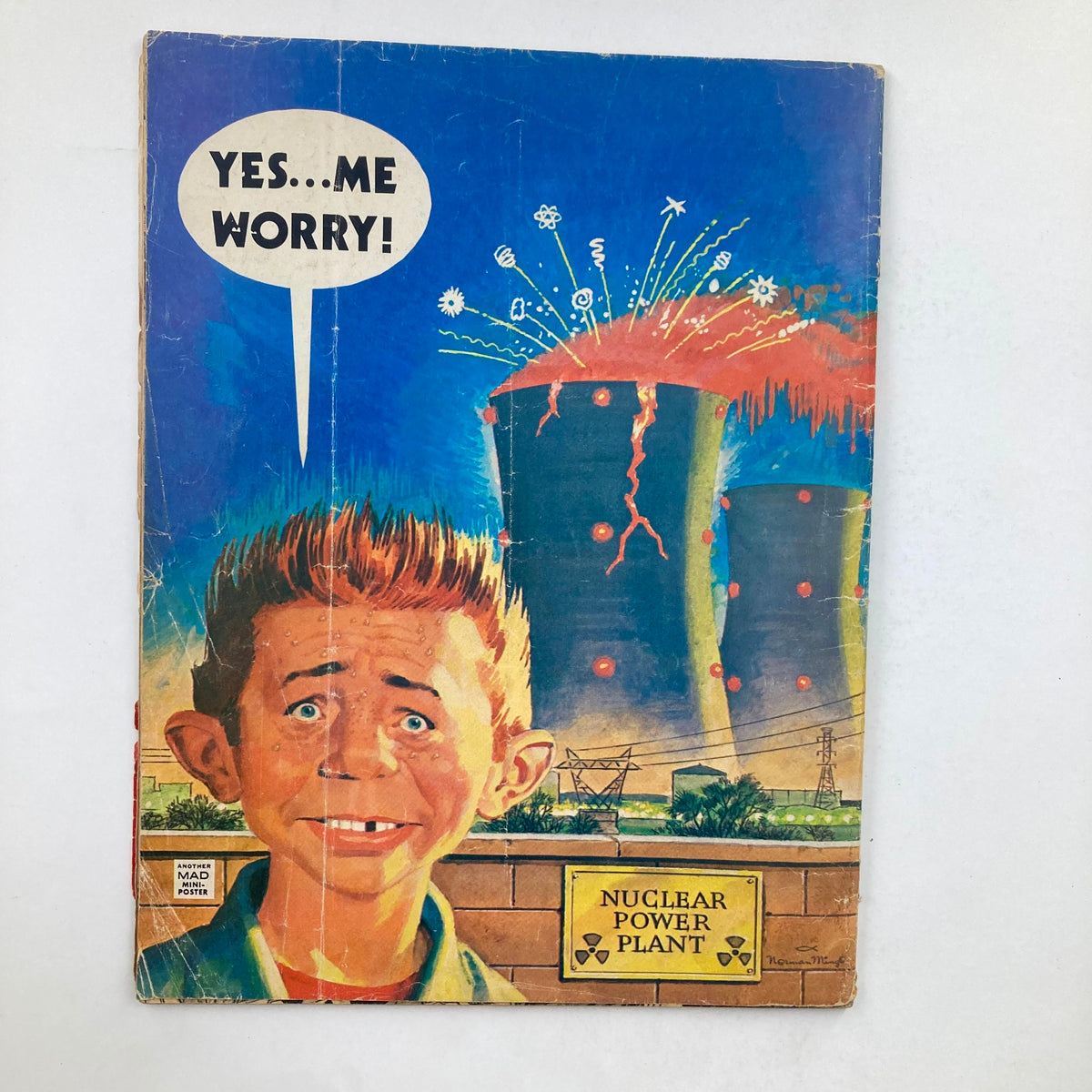 Back cover of Mad Magazine October 1979 No. 210 with humorous illustration and text, adding to the vintage appeal.