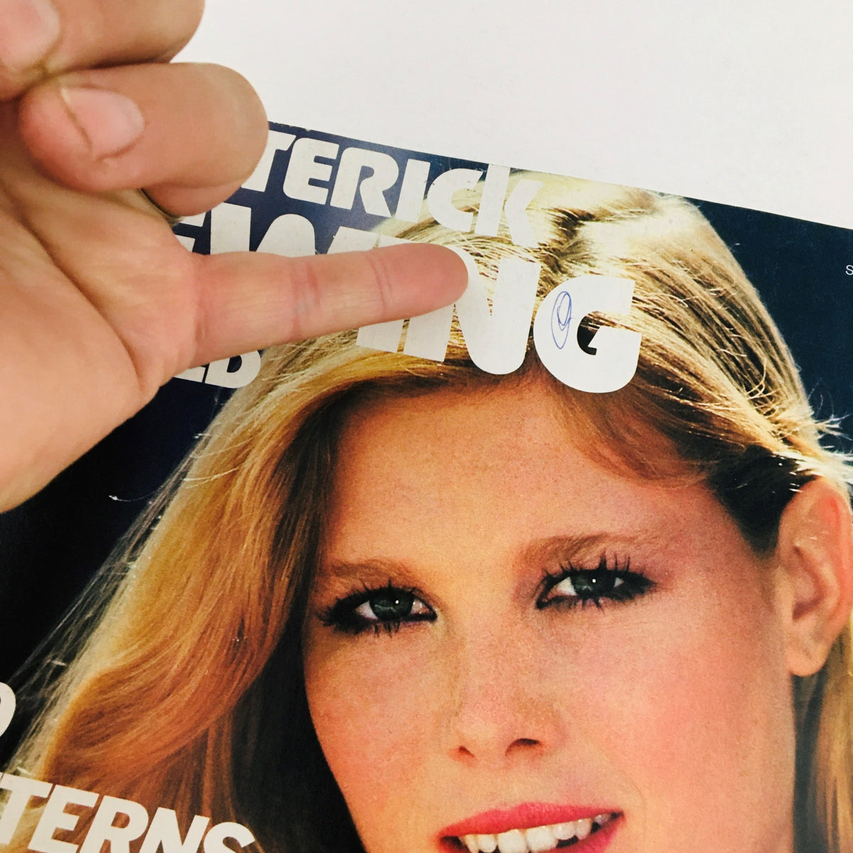 Cover of Butterick Sewing World Magazine Summer 1980 featuring a model with blonde hair and prominent text displaying the magazine title, highlighting the theme of 'Sun-Kissed Skin Complement'.