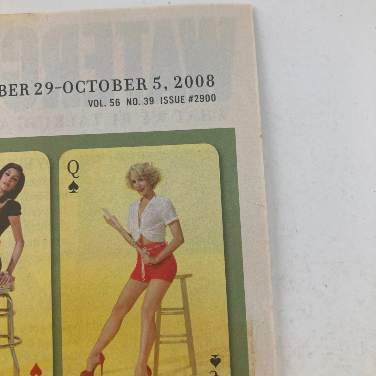Cover of TV Guide Magazine September 29, 2008, issue number 2900 featuring models posing in a vibrant setting, capturing the essence of early 2000s television.