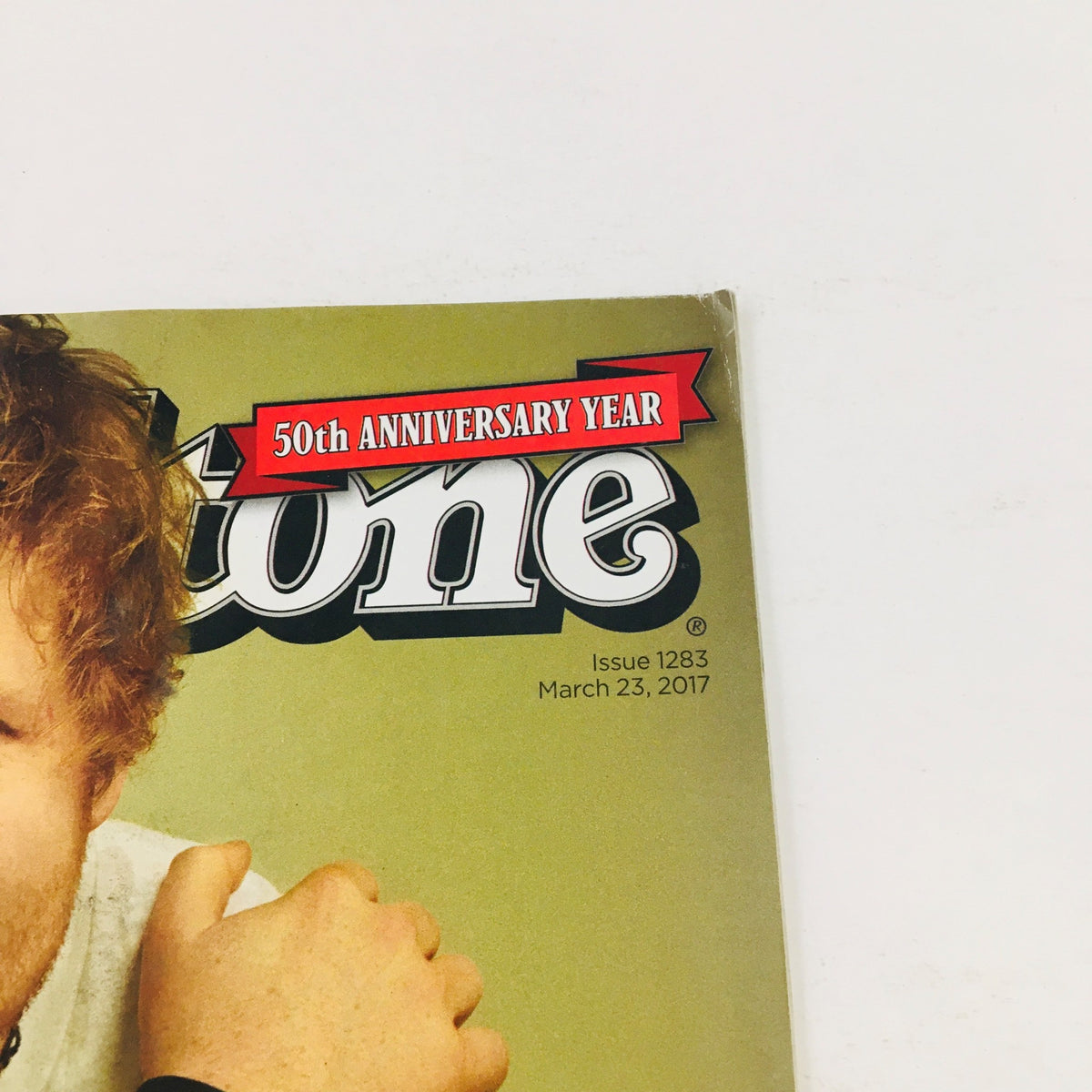 Cover of Rolling Stone Magazine March 23 2017 featuring Ed Sheeran with the text '50th Anniversary Year' and details including Issue 1283.