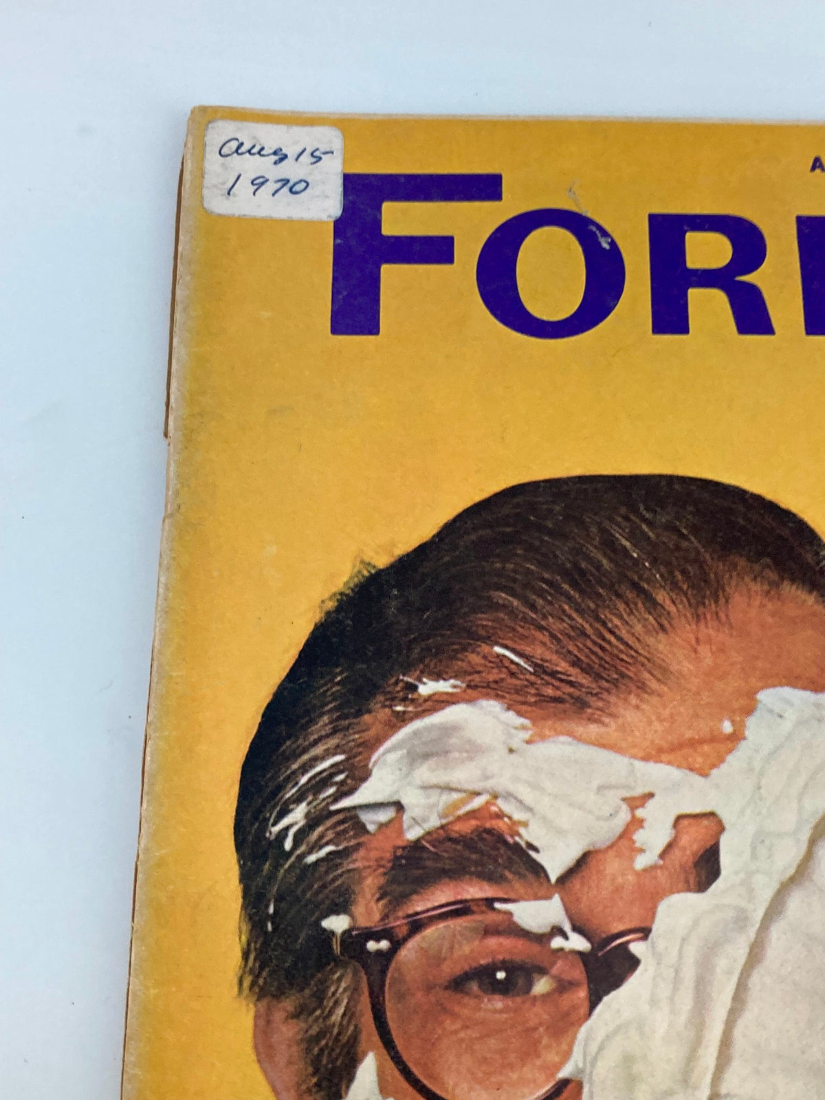 Cover of VTG Forbes Magazine August 15, 1970, featuring a vintage design with a label indicating the date August 15, 1970, highlighting the magazine's significance in financial history.