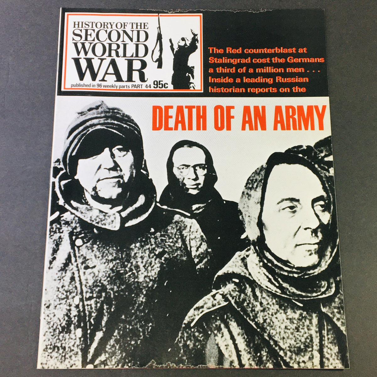 Cover of the VTG History of the Second World War Part 44 1974 - Factory for Extermination magazine featuring an image related to Stalingrad and the Death of an Army.