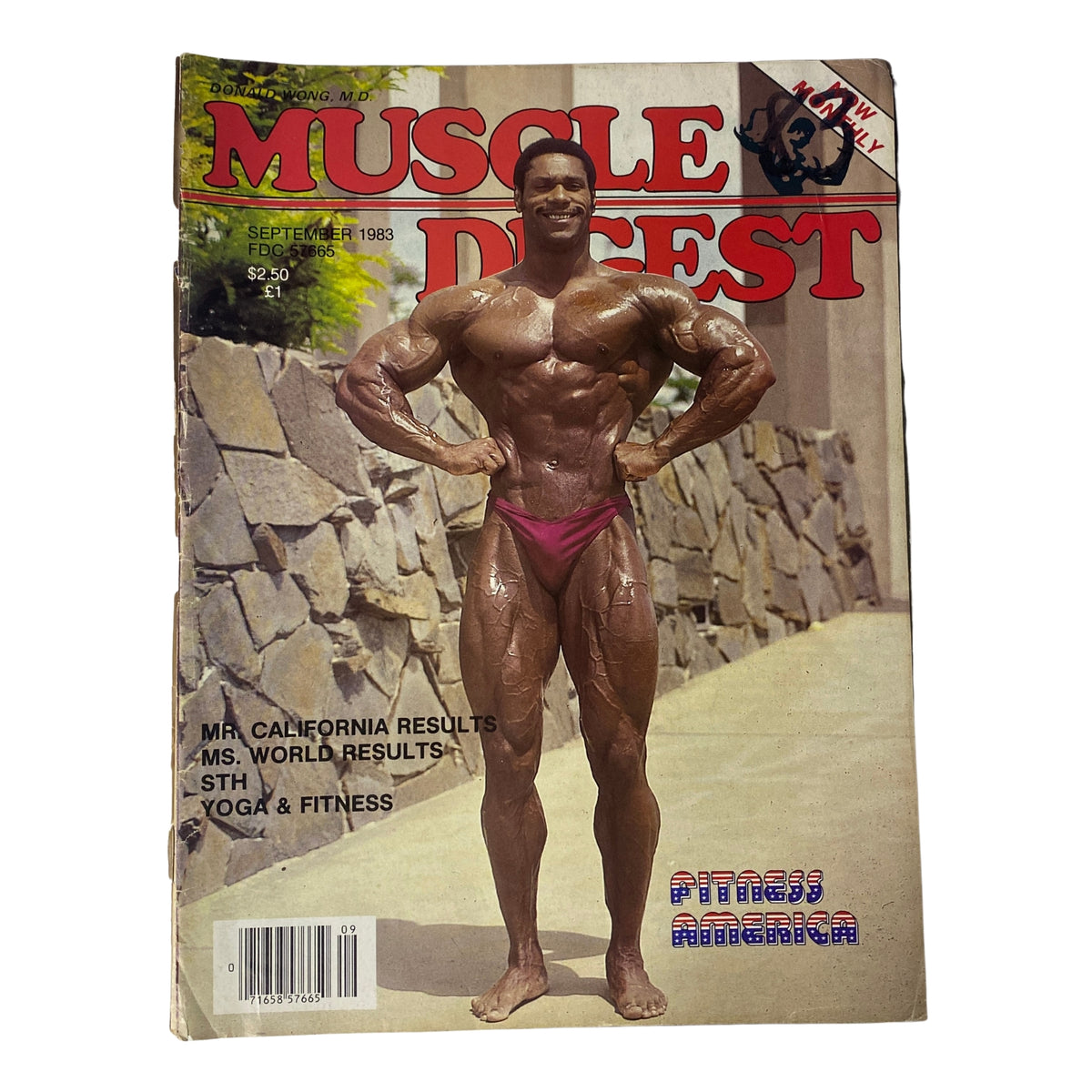 Cover of Muscle Digest Magazine September 1983 featuring Mike Christian, showcasing a muscular physique in a bodybuilding pose.