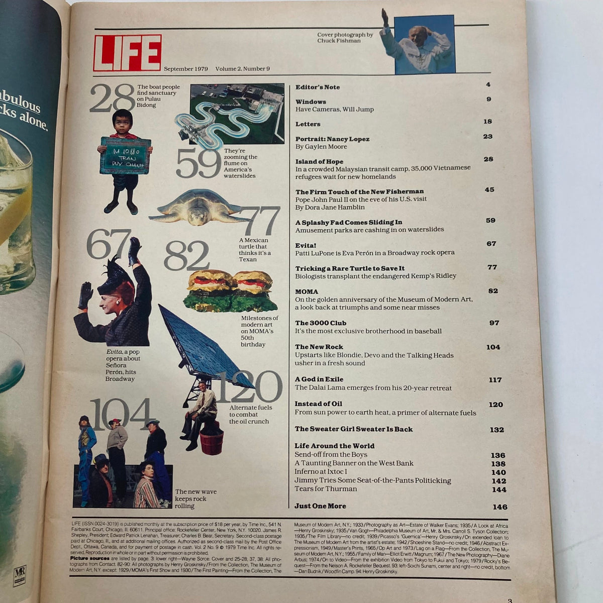 Inside page of VTG Life Magazine September 1979 Volume 2 Number 9, showcasing article contents and features from the issue.