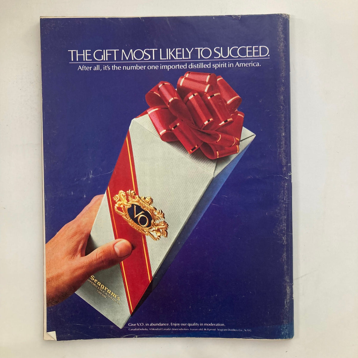 Back cover of VTG Life Magazine December 1981 Vol 4 No. 12 displaying an advertisement with the tagline 'The gift most likely to succeed'.